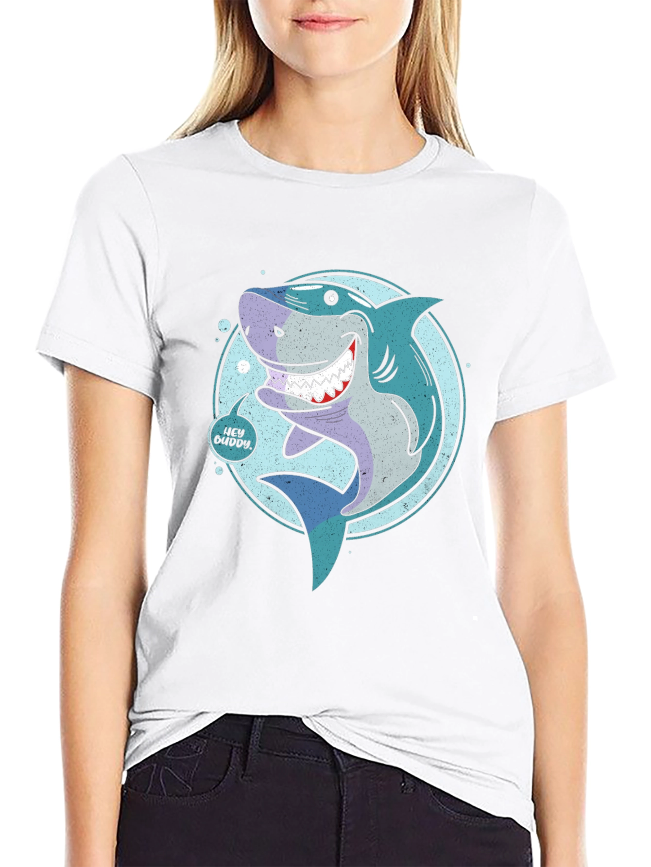 Shark Graphic Tee - Hey Buddy Design