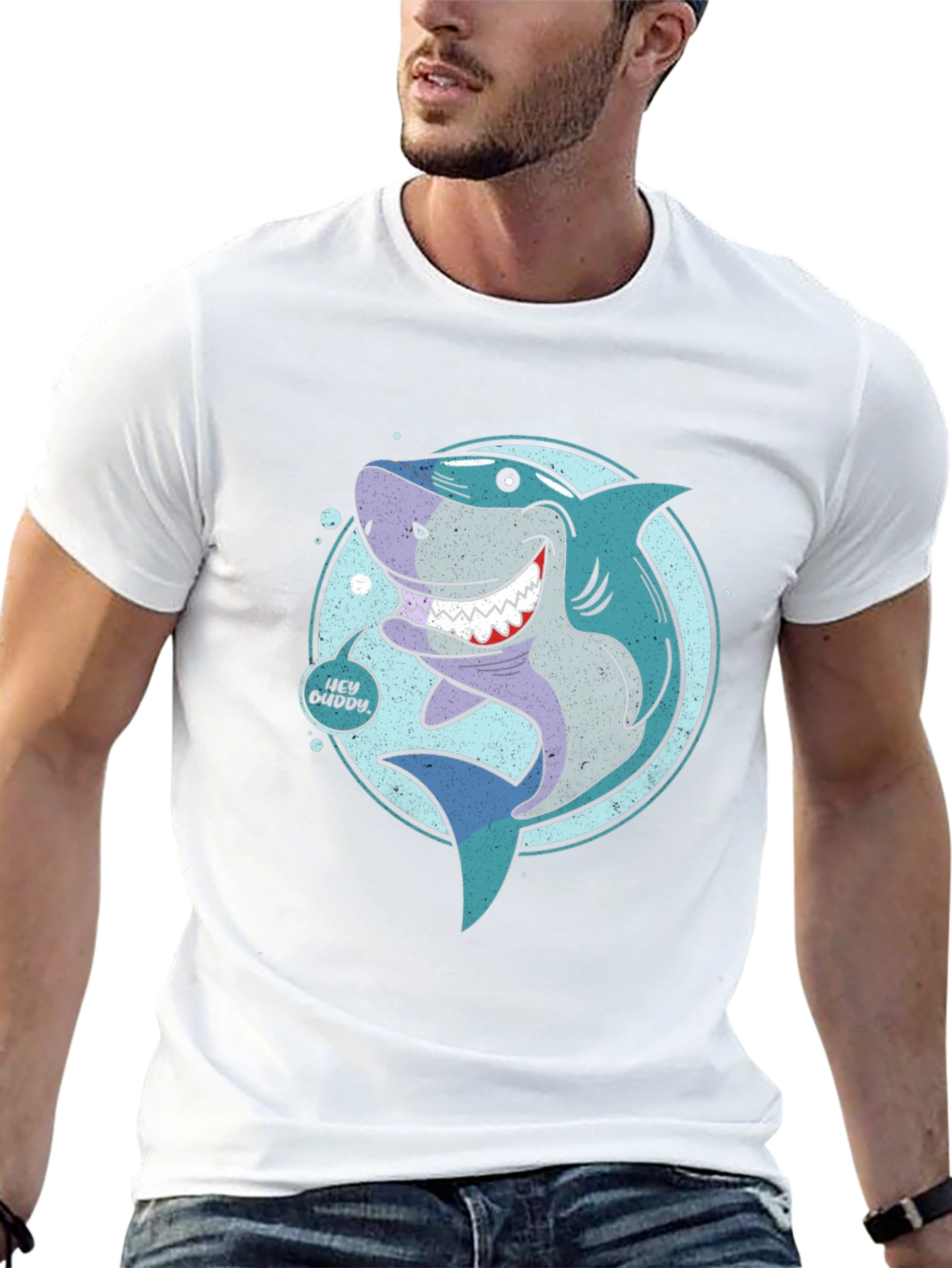 Shark Graphic Tee - Hey Buddy Design