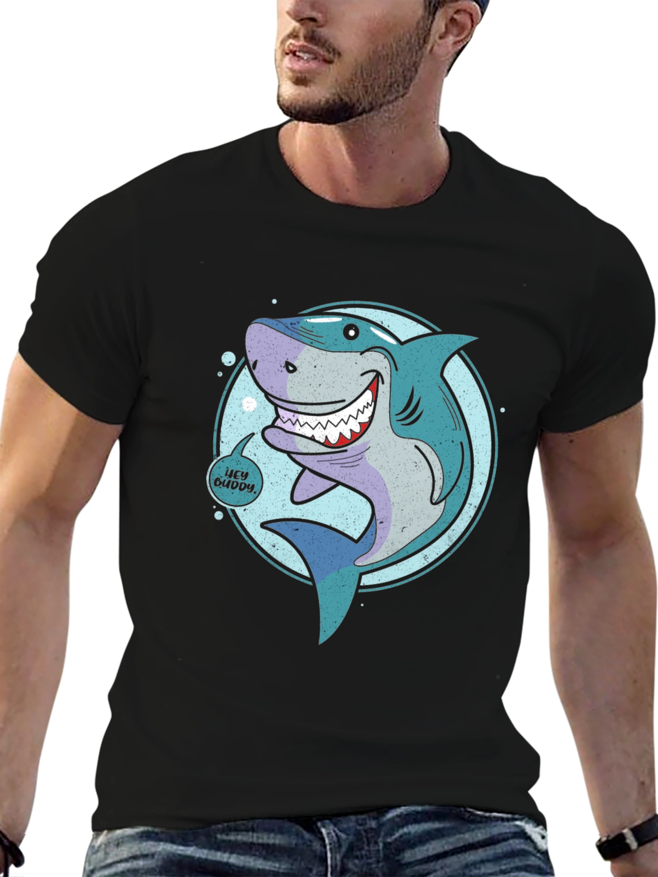 Shark Graphic Tee - Hey Buddy Design