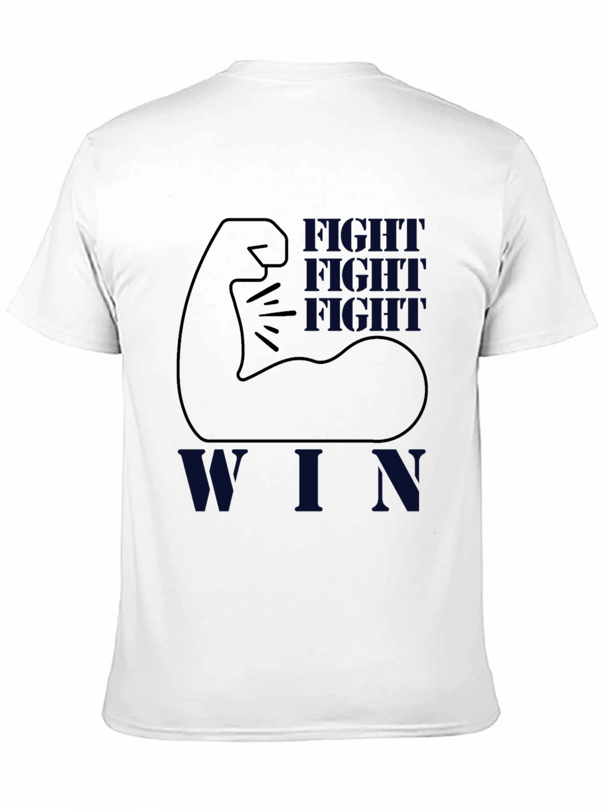 Fight Win Graphic Tee - Black