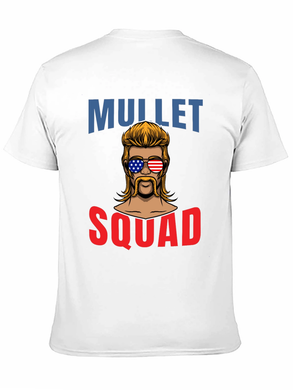 Mullet Squad T-Shirt - Patriotic Retro Design