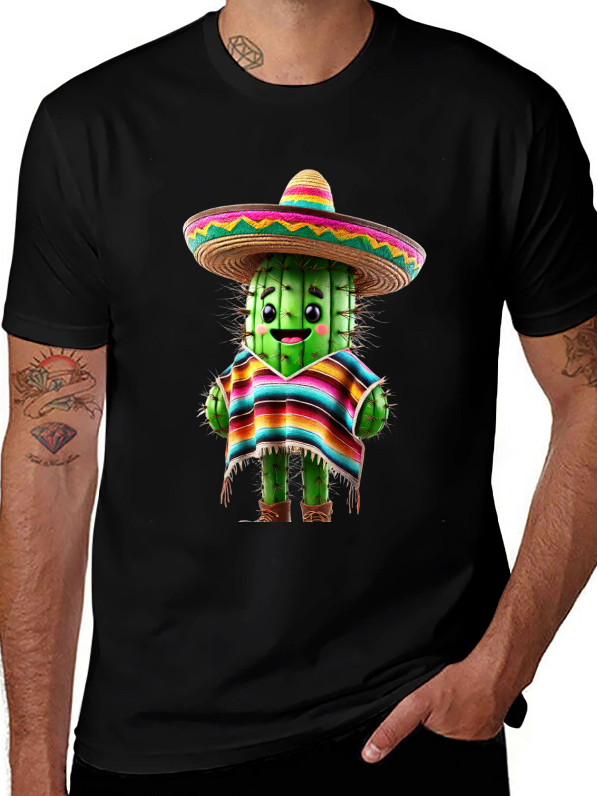 Cactus Sombrero T-Shirt - Fiesta Fun!