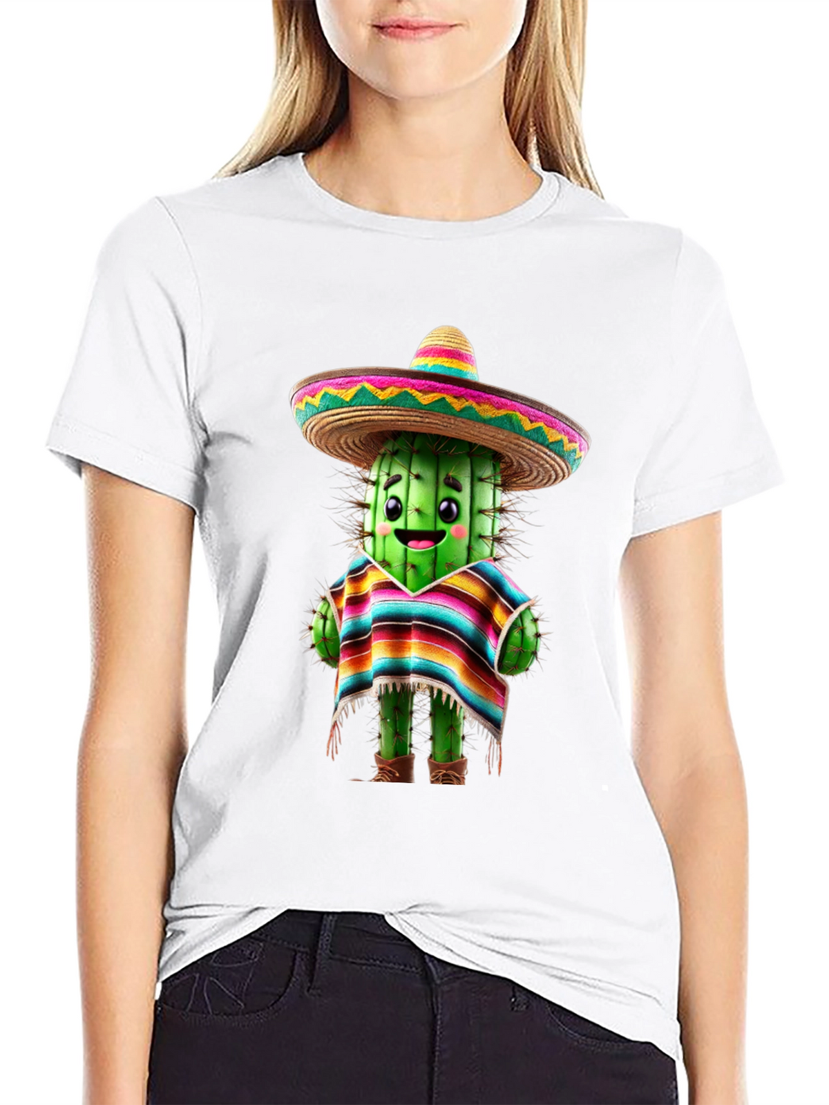 Cactus Sombrero T-Shirt - Fiesta Fun!
