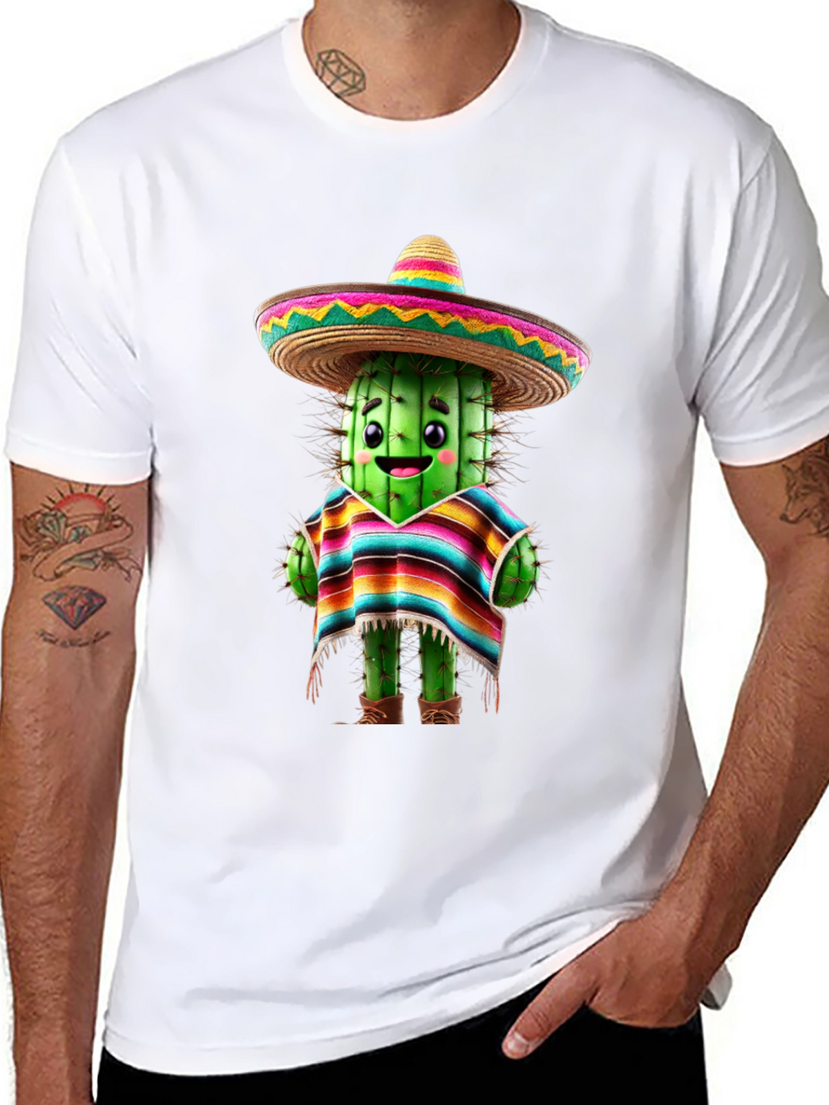 Cactus Sombrero T-Shirt - Fiesta Fun!