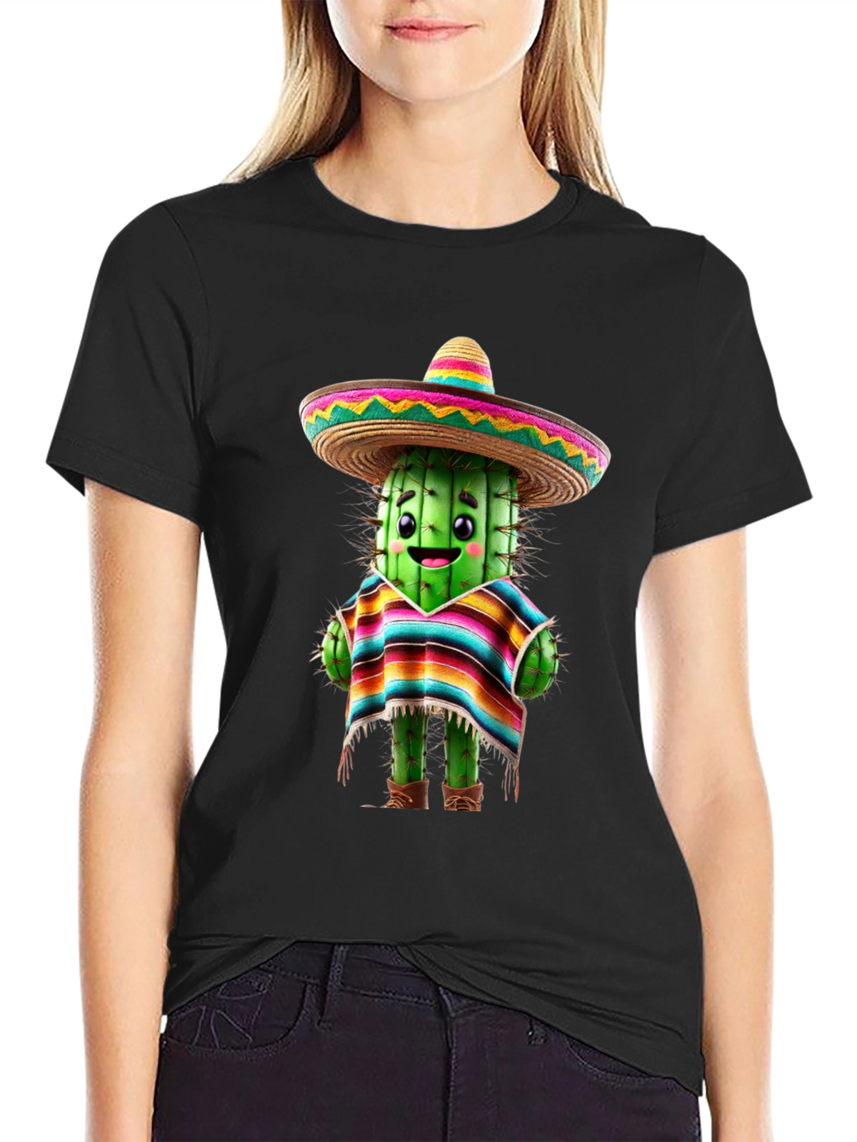 Cactus Sombrero T-Shirt - Fiesta Fun!
