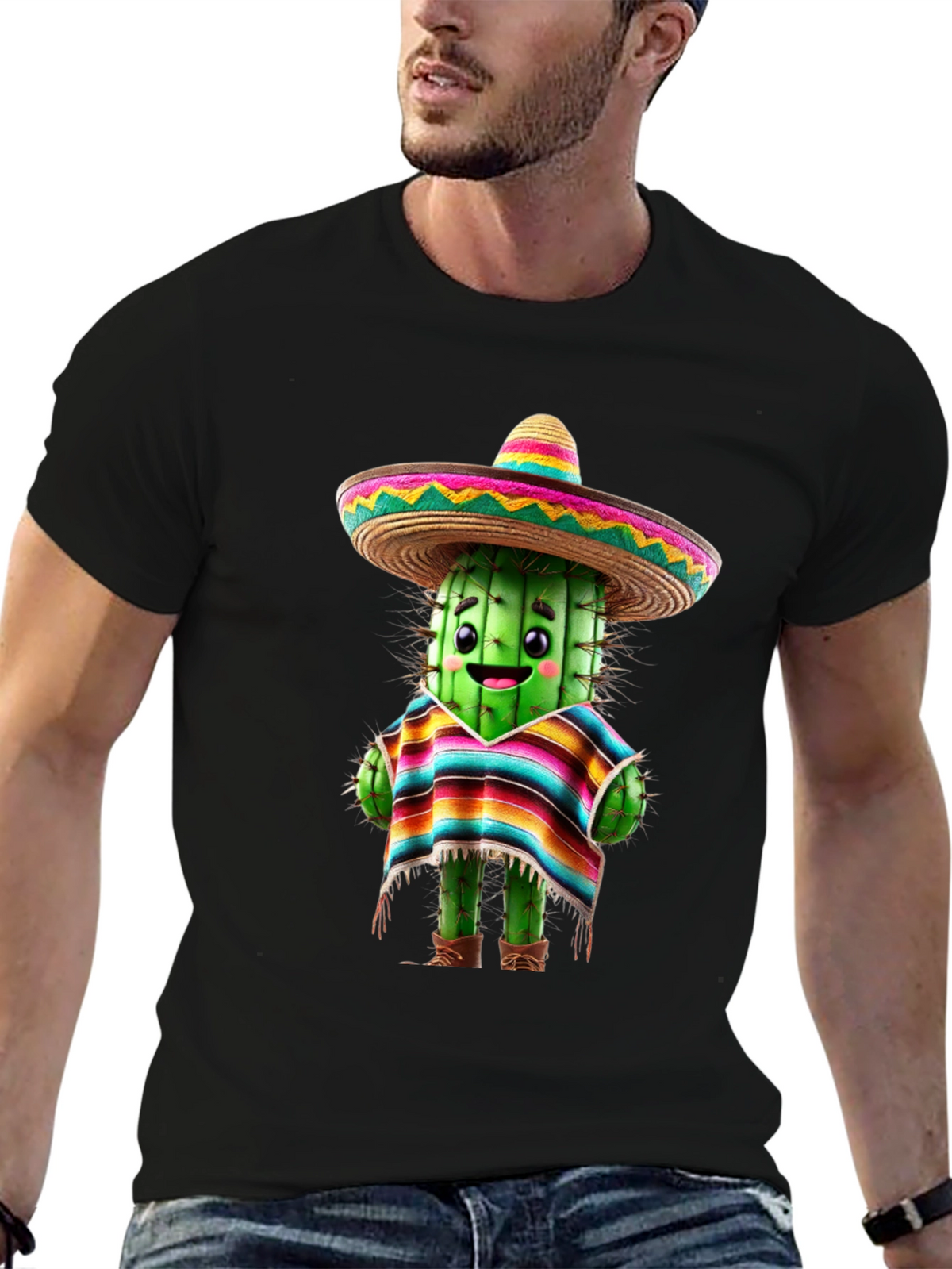 Cactus Sombrero T-Shirt - Fiesta Fun!