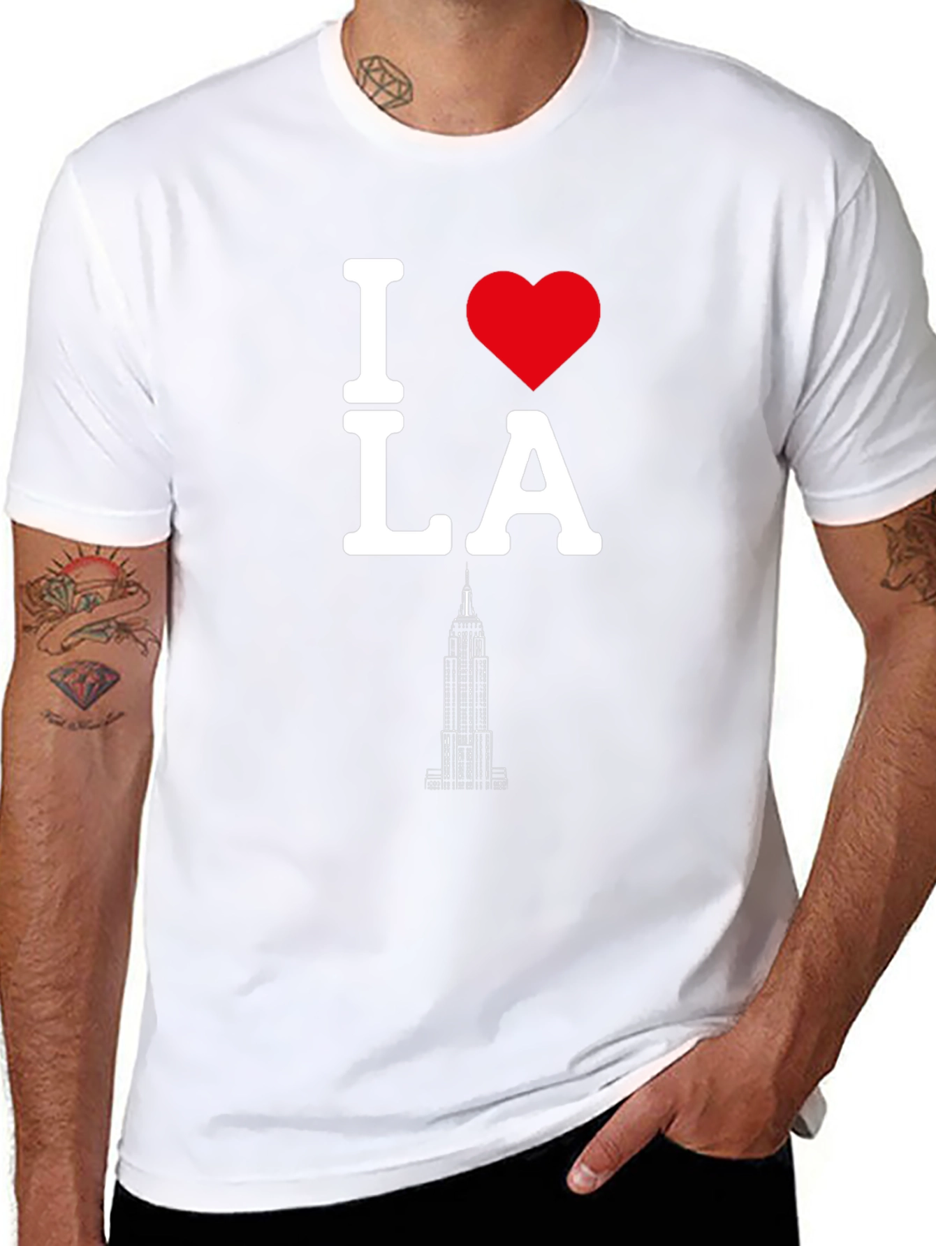 I Heart LA Black T-Shirt