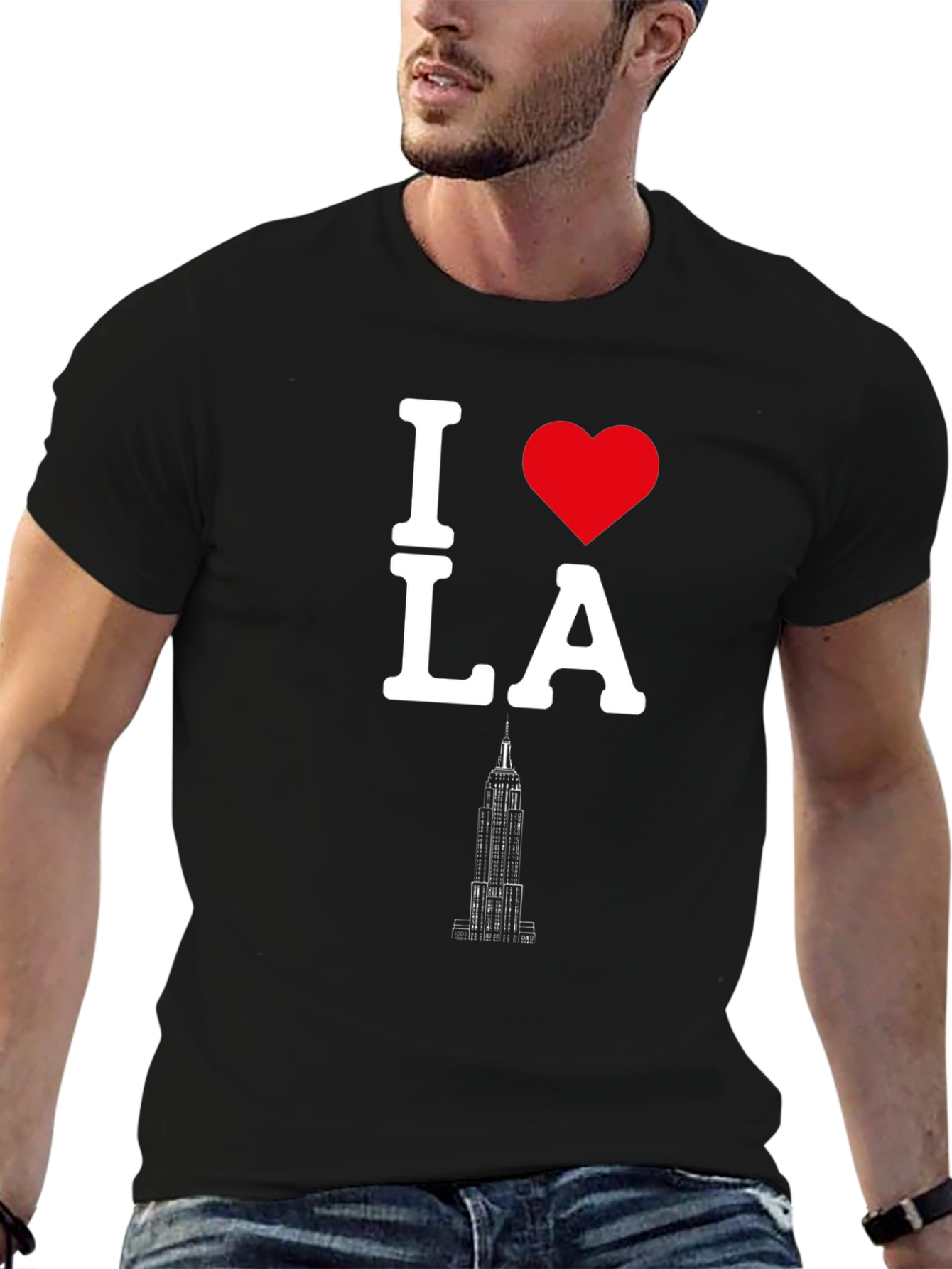 I Heart LA Black T-Shirt