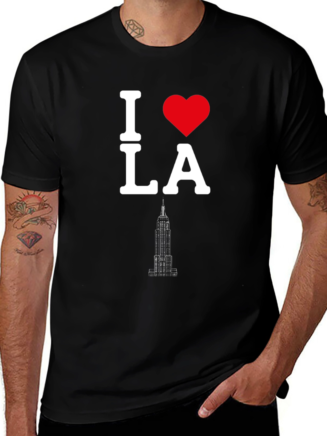 I Heart LA Black T-Shirt