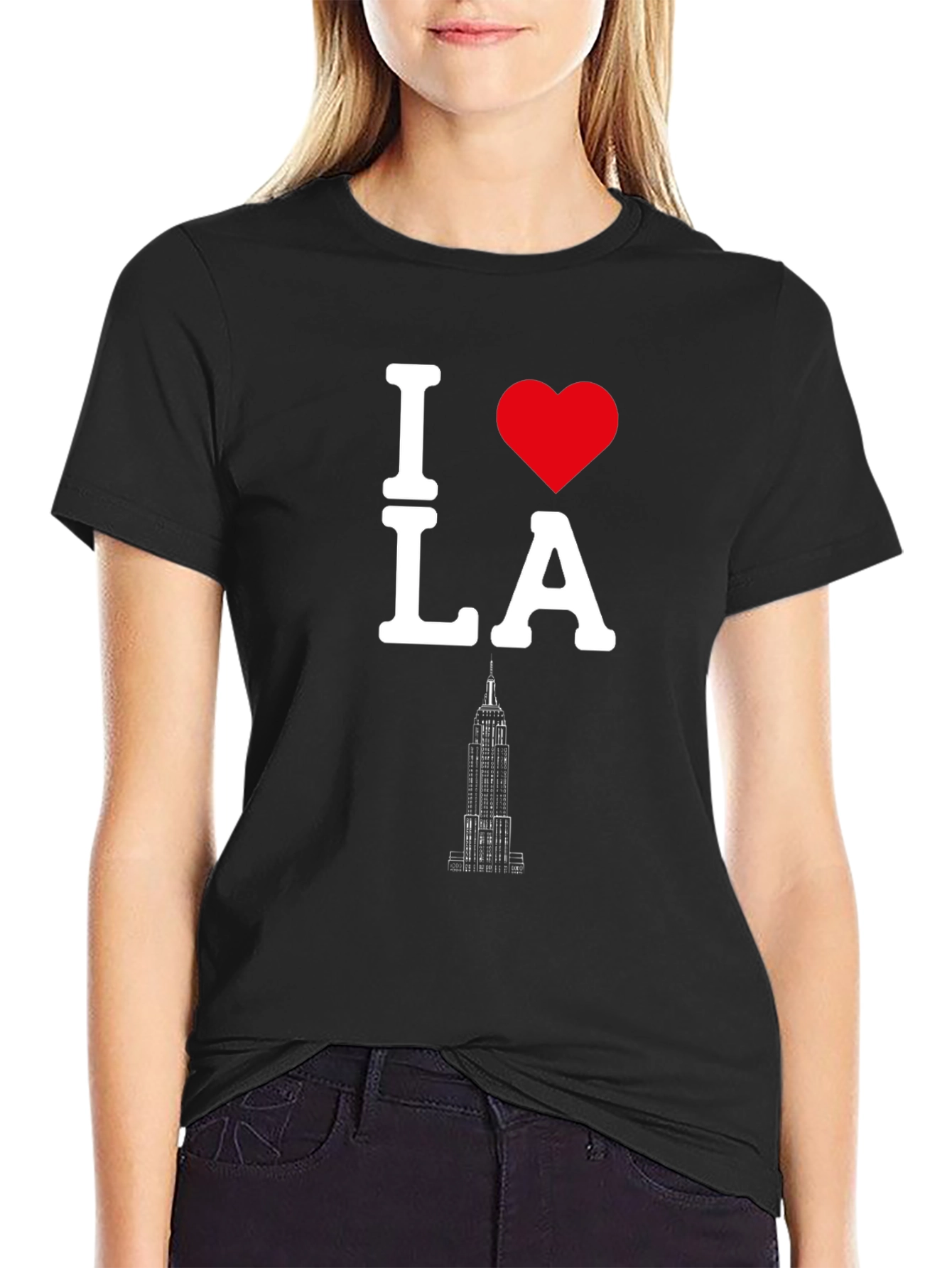 I Heart LA Black T-Shirt