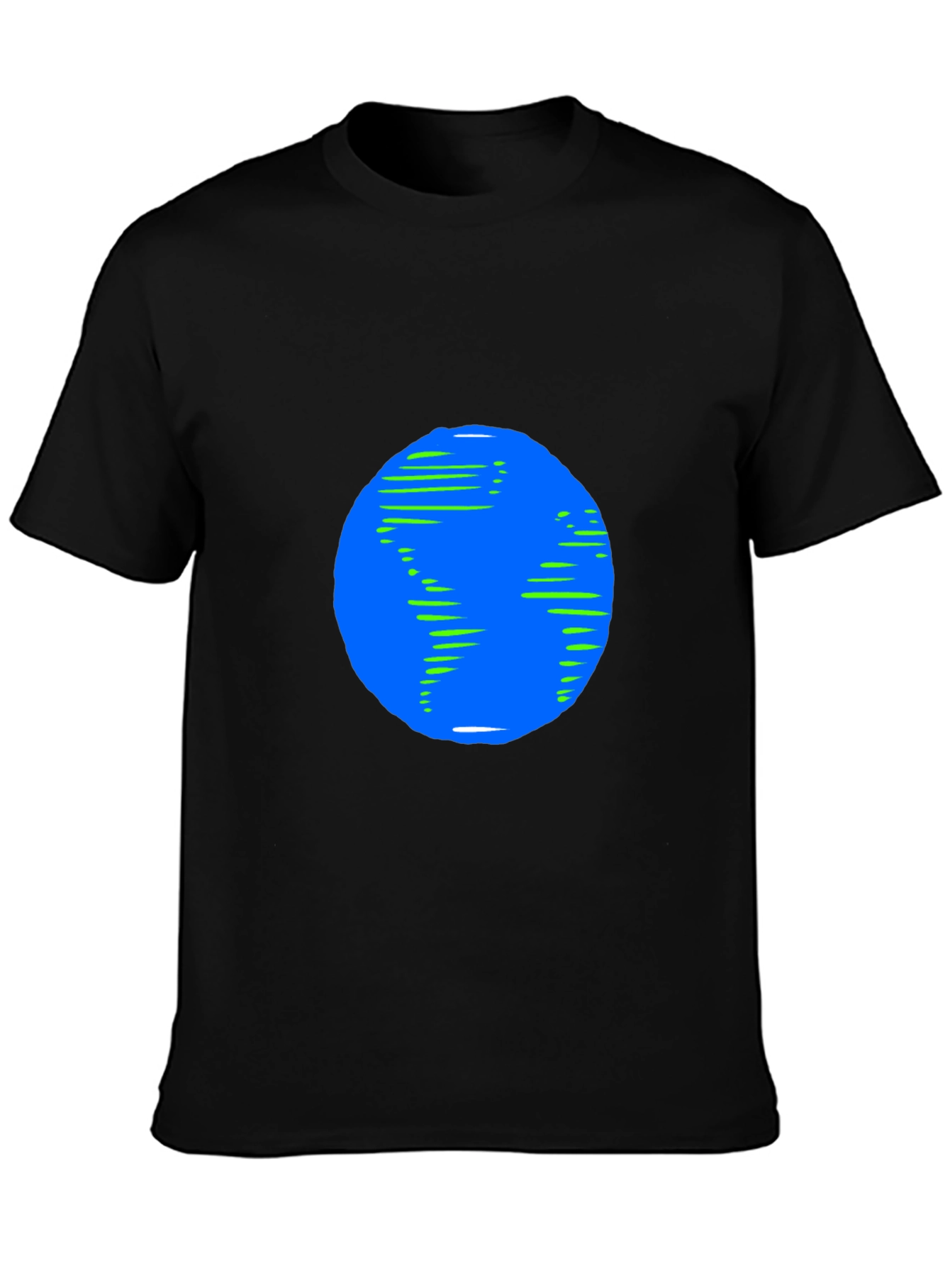 Earth Graphic Black T-Shirt