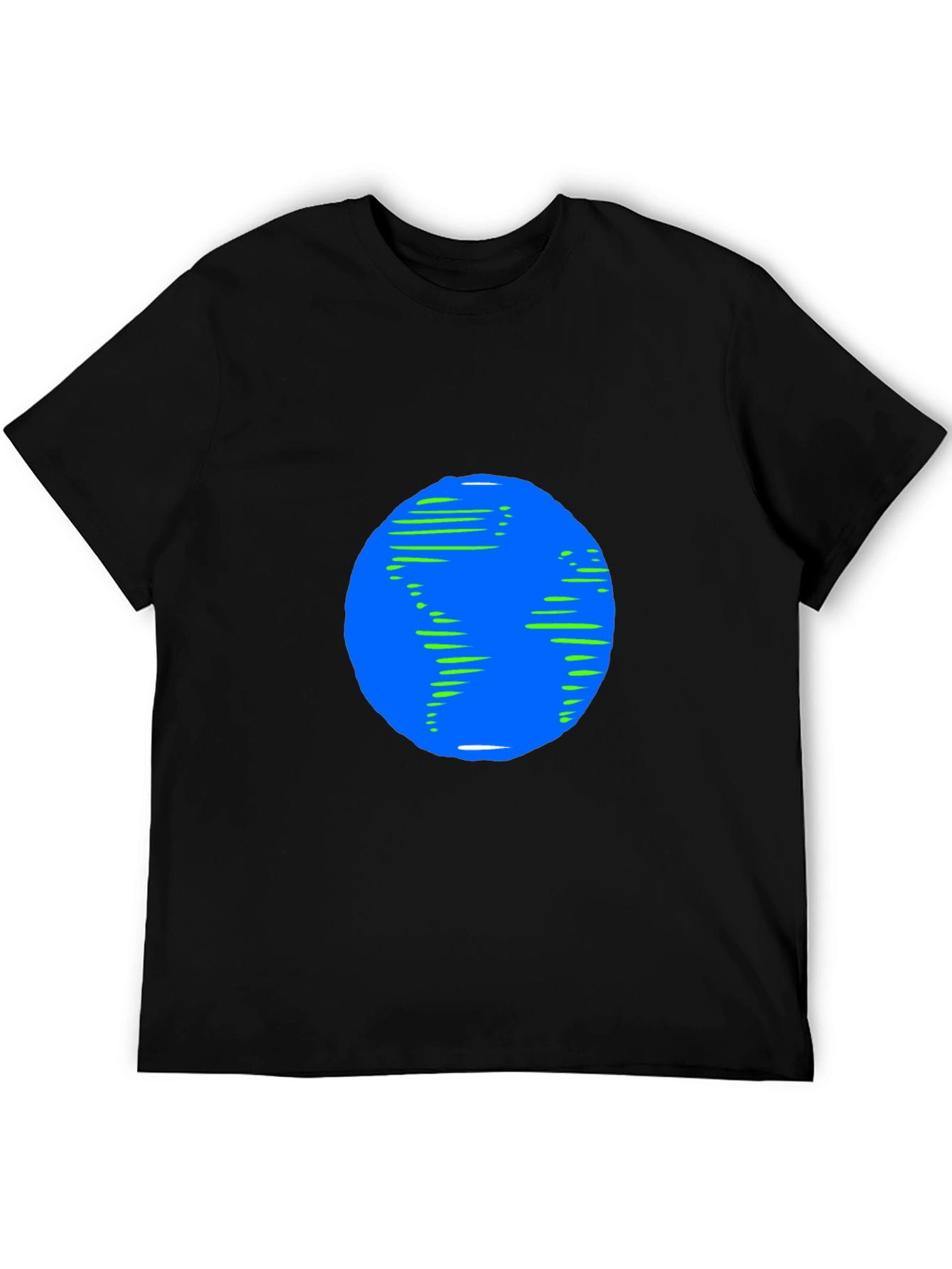 Earth Graphic Black T-Shirt