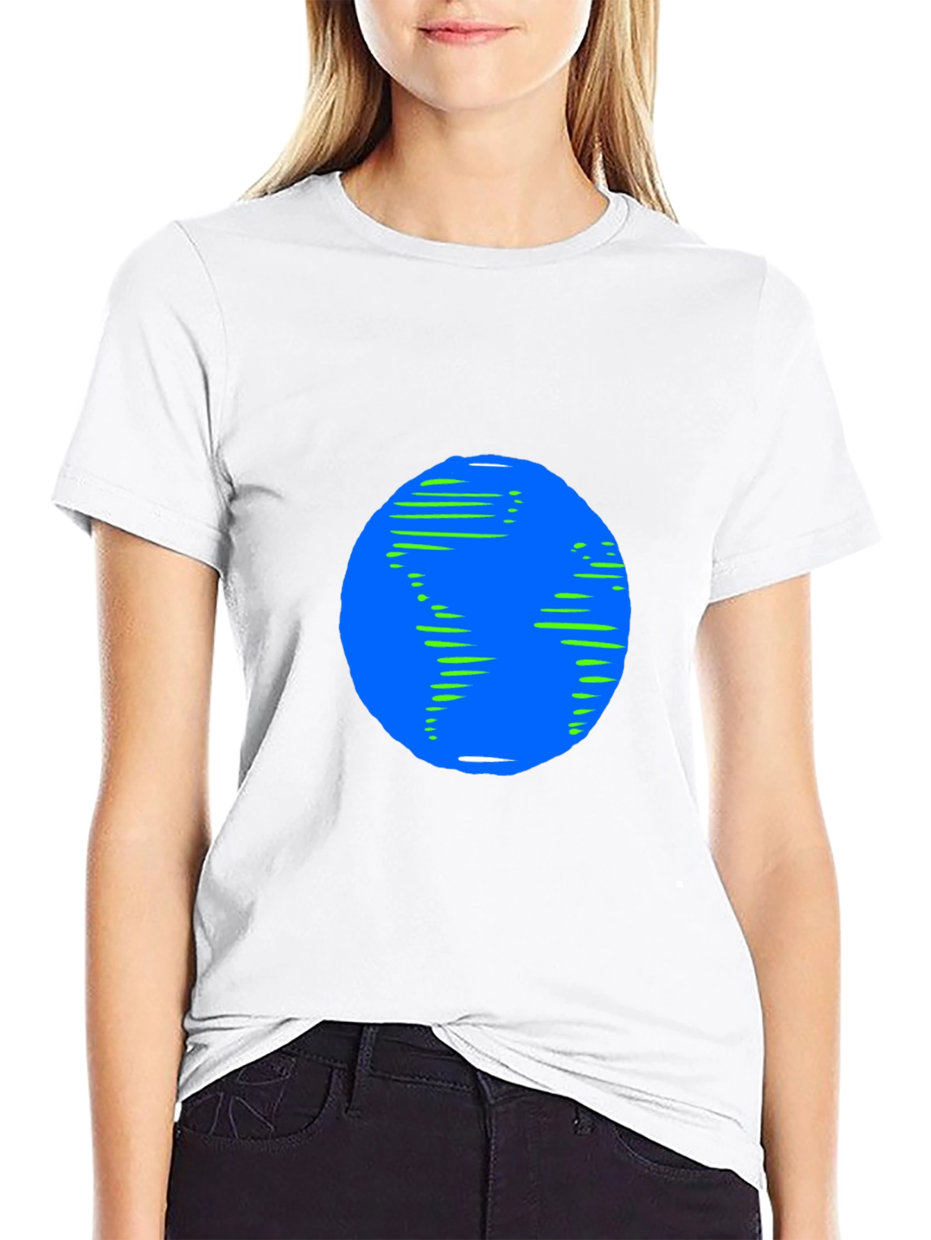 Earth Graphic Black T-Shirt