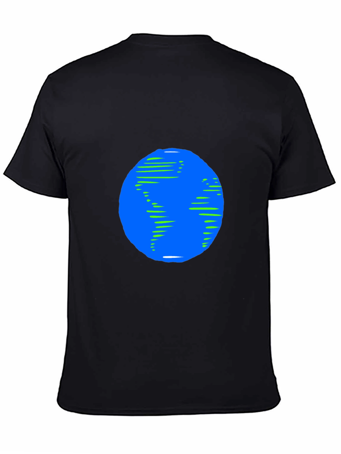 Earth Graphic Black T-Shirt