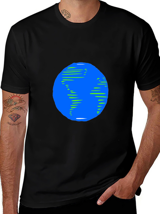 Earth Graphic Black T-Shirt