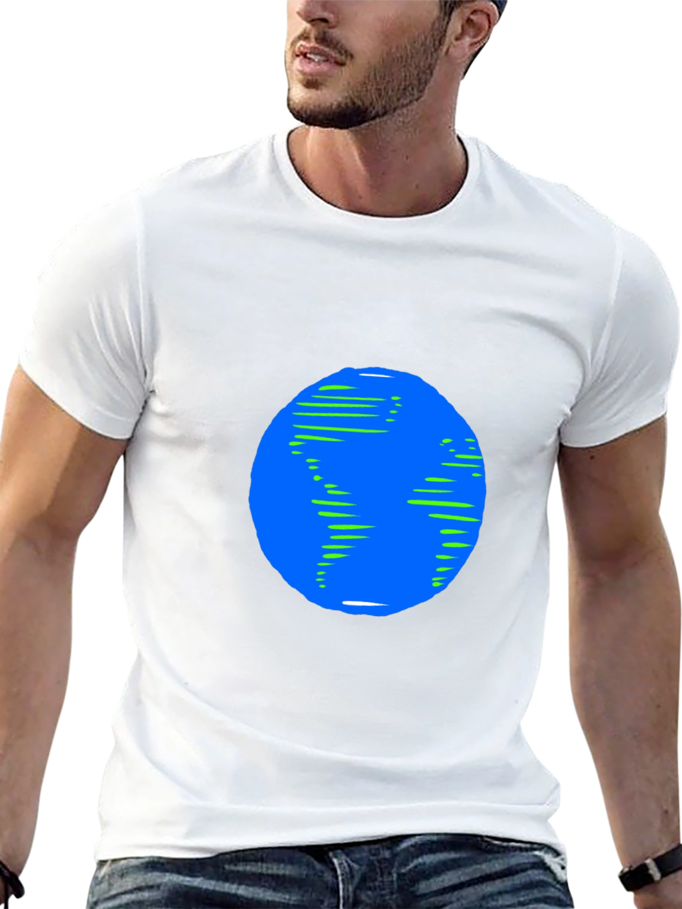 Earth Graphic Black T-Shirt
