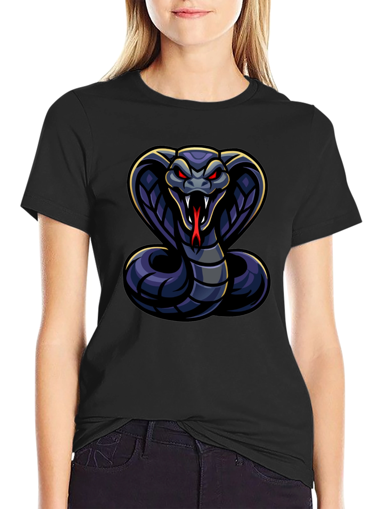 Cobra Graphic T-Shirt - Mens Black Tee