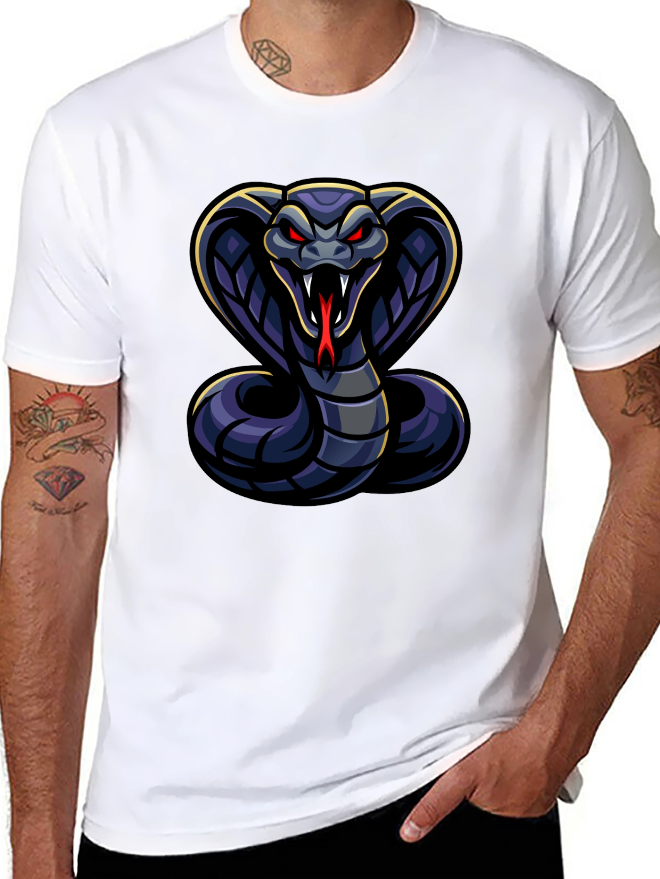 Cobra Graphic T-Shirt - Mens Black Tee