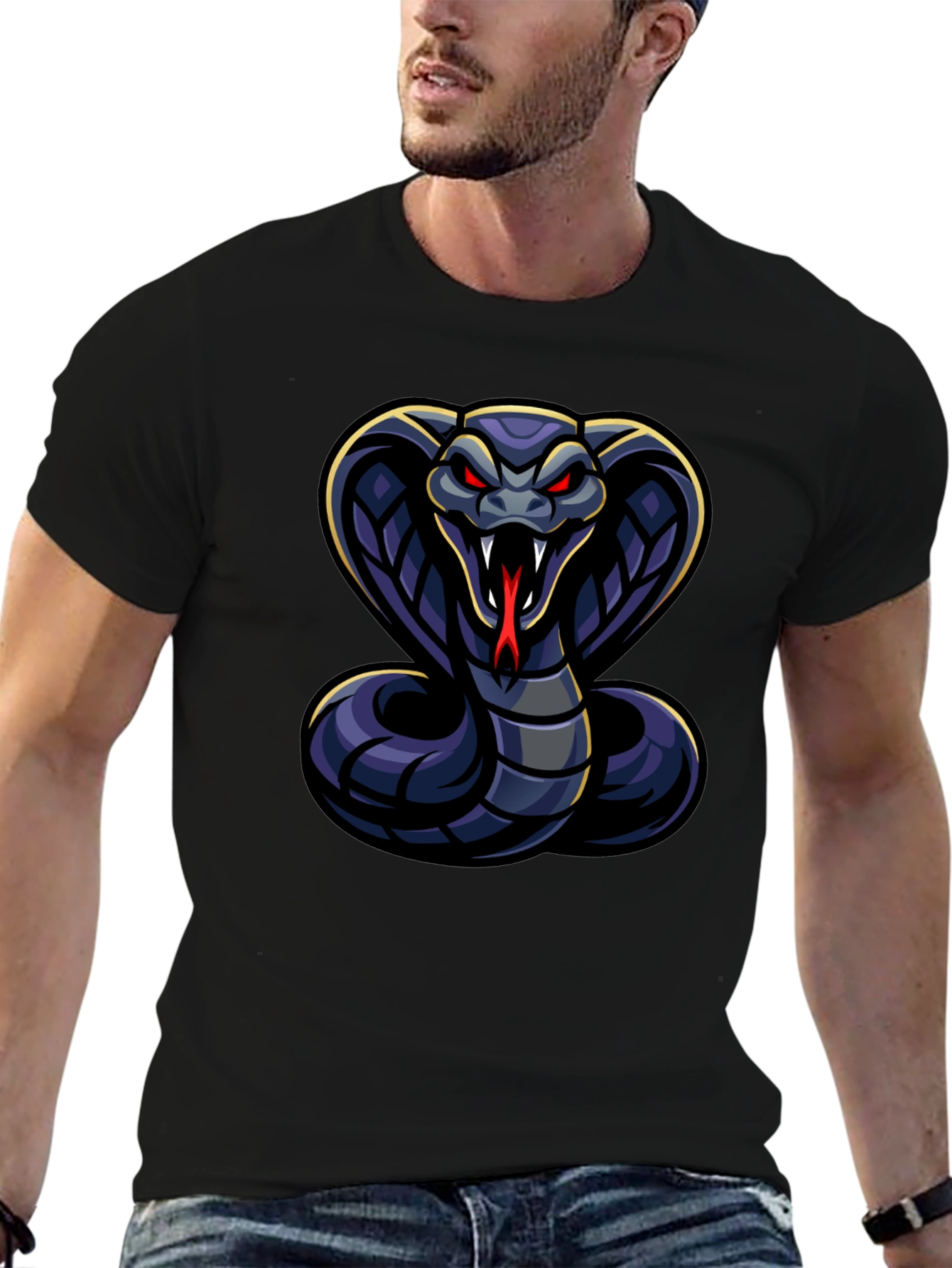 Cobra Graphic T-Shirt - Mens Black Tee