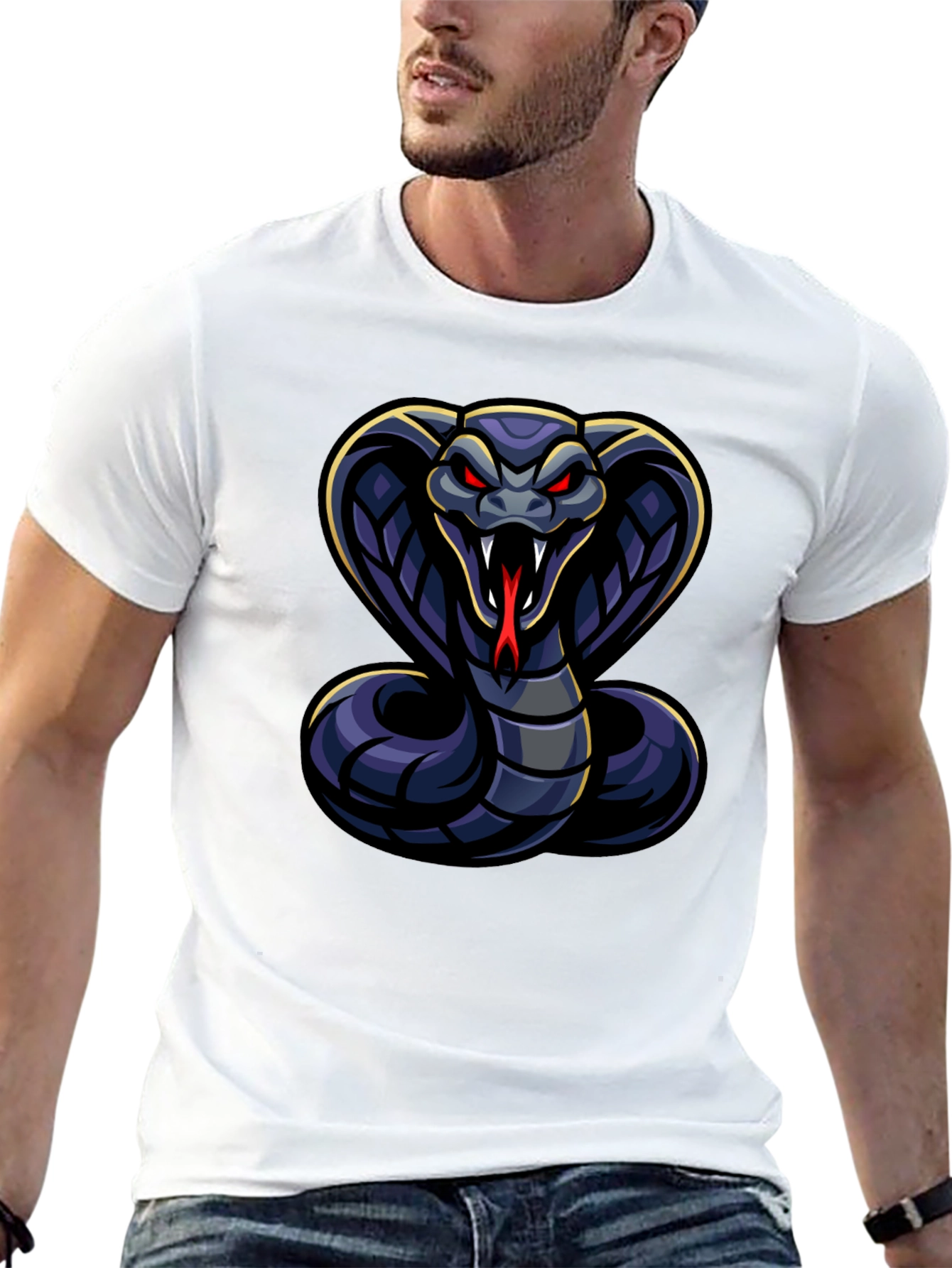 Cobra Graphic T-Shirt - Mens Black Tee