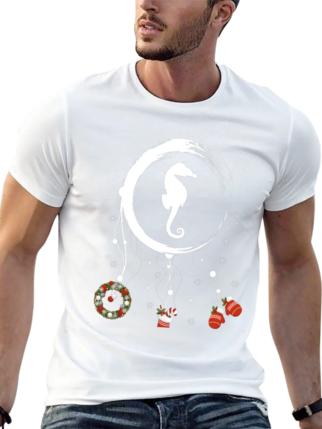 Seahorse Christmas Dreamcatcher T-Shirt