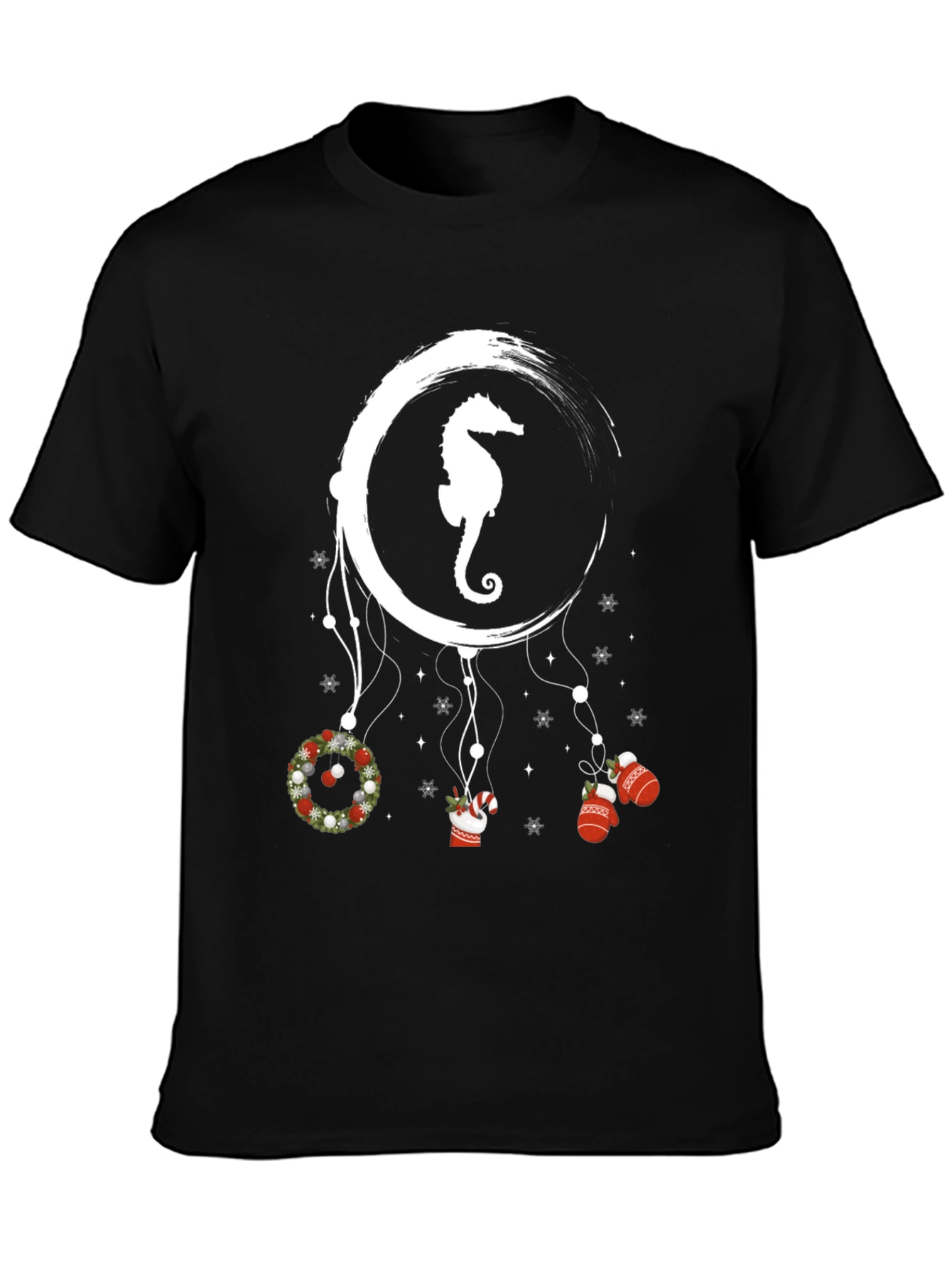 Seahorse Christmas Dreamcatcher T-Shirt