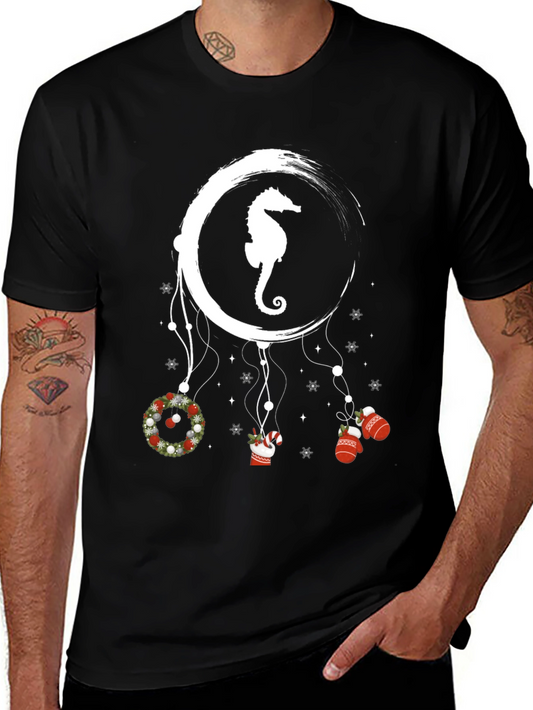 Seahorse Christmas Dreamcatcher T-Shirt