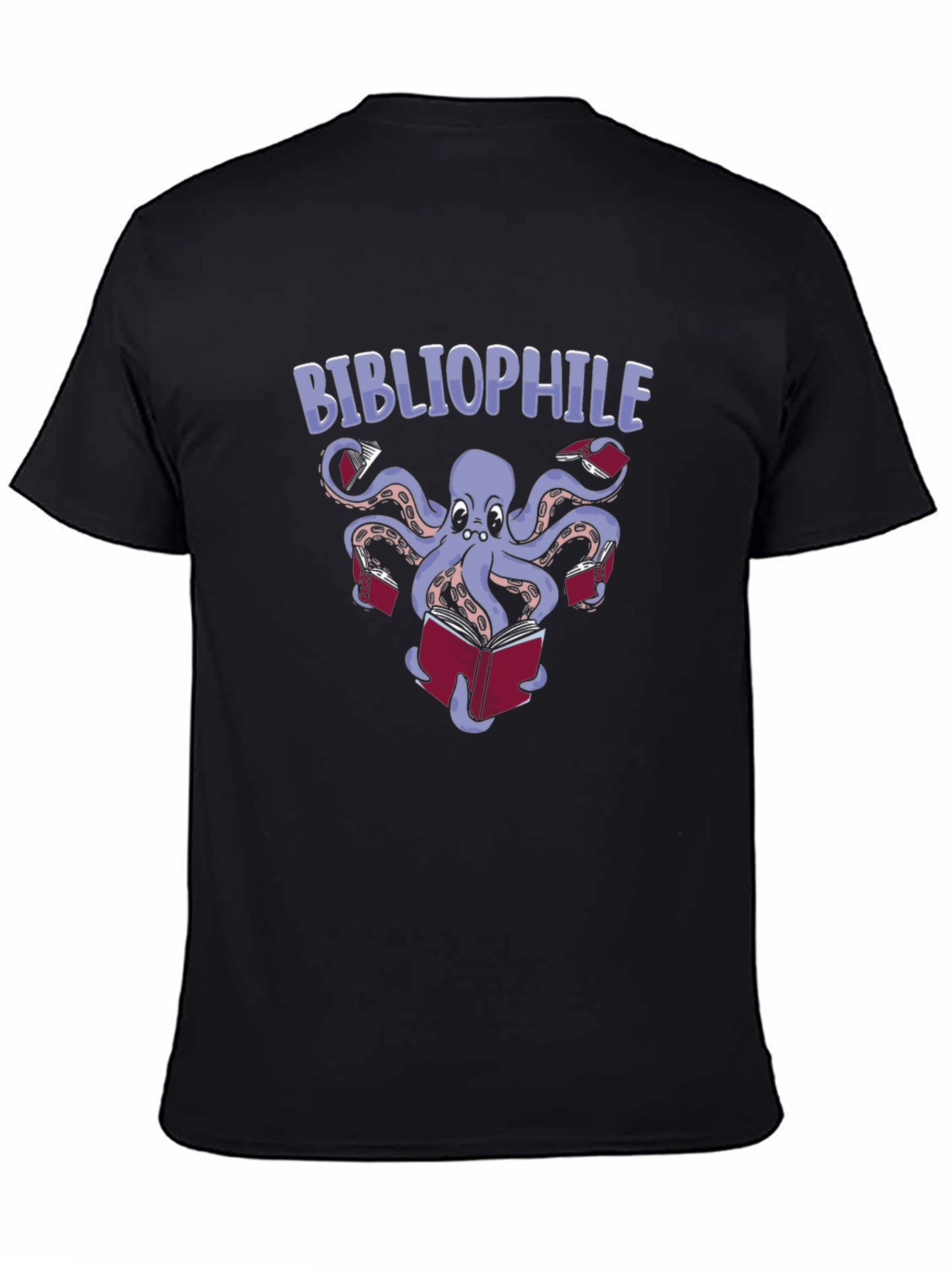 Bibliophile Octopus T-Shirt - Book Lover Tee