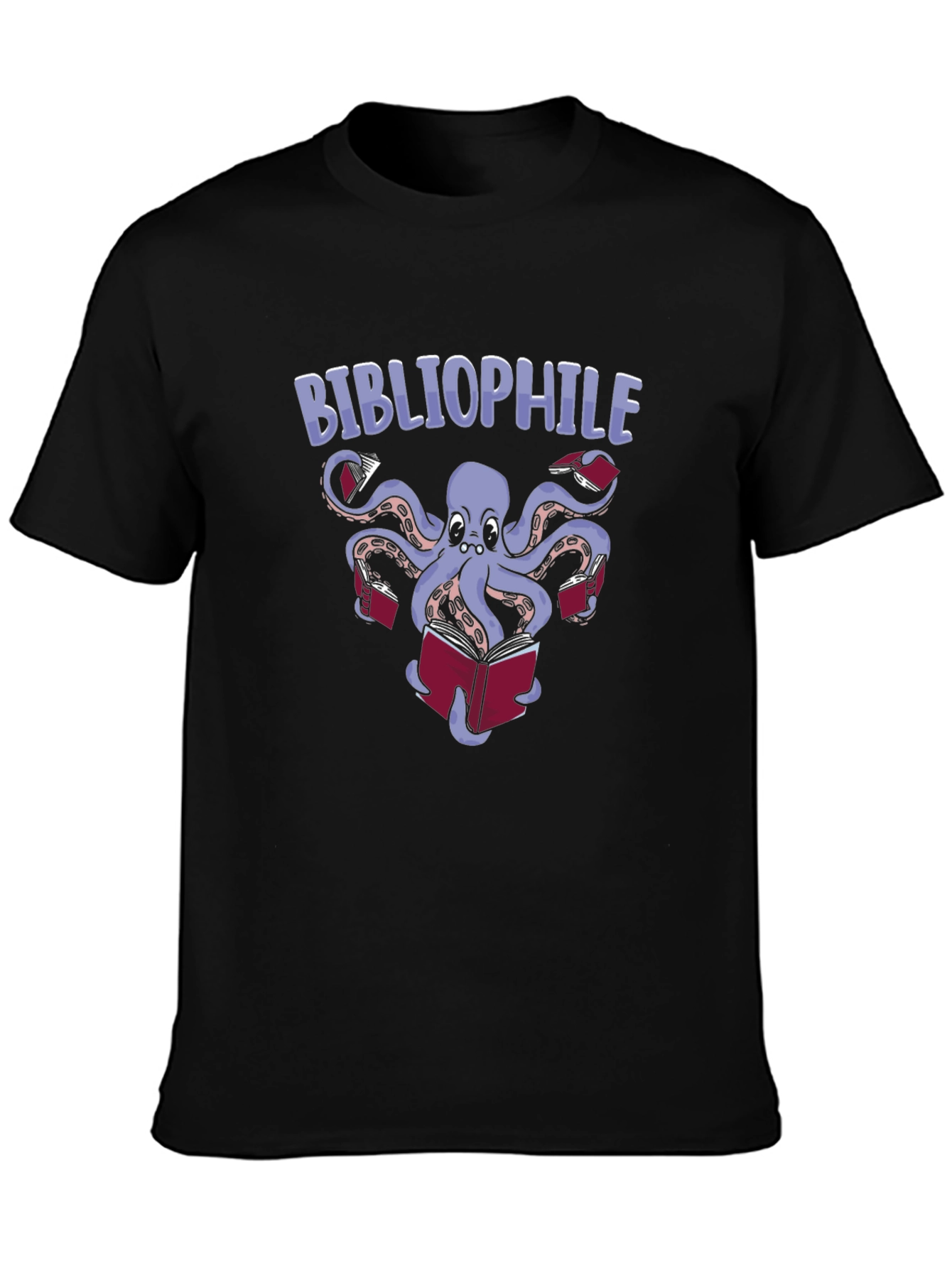 Bibliophile Octopus T-Shirt - Book Lover Tee