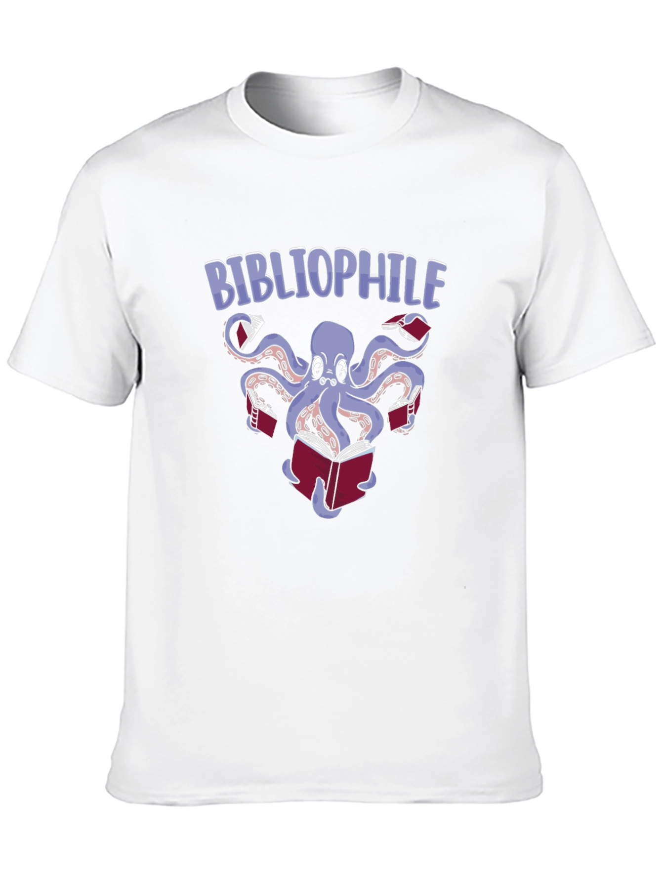 Bibliophile Octopus T-Shirt - Book Lover Tee