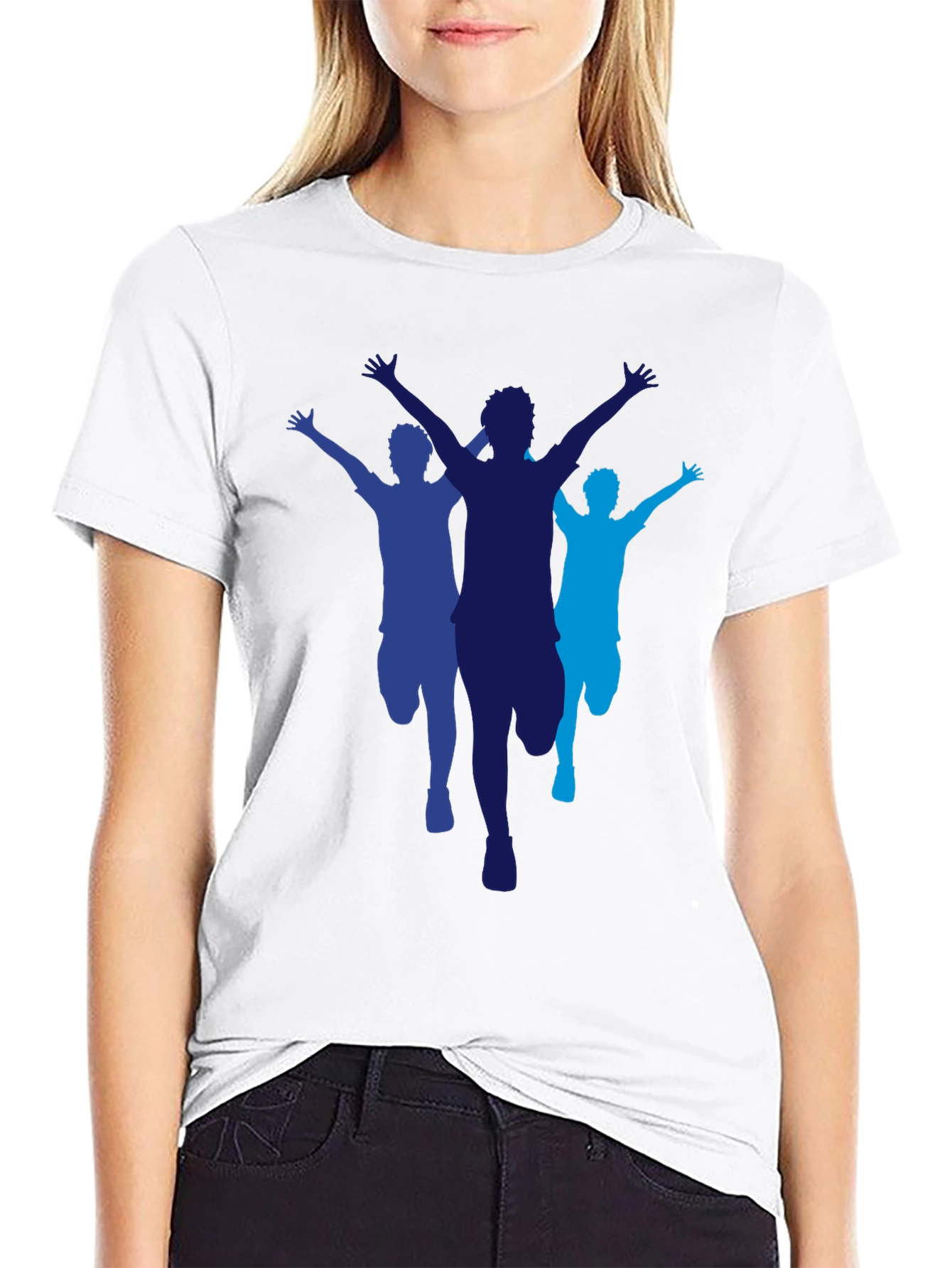Runner Silhouette Graphic Tee - Sporty Black T-Shirt