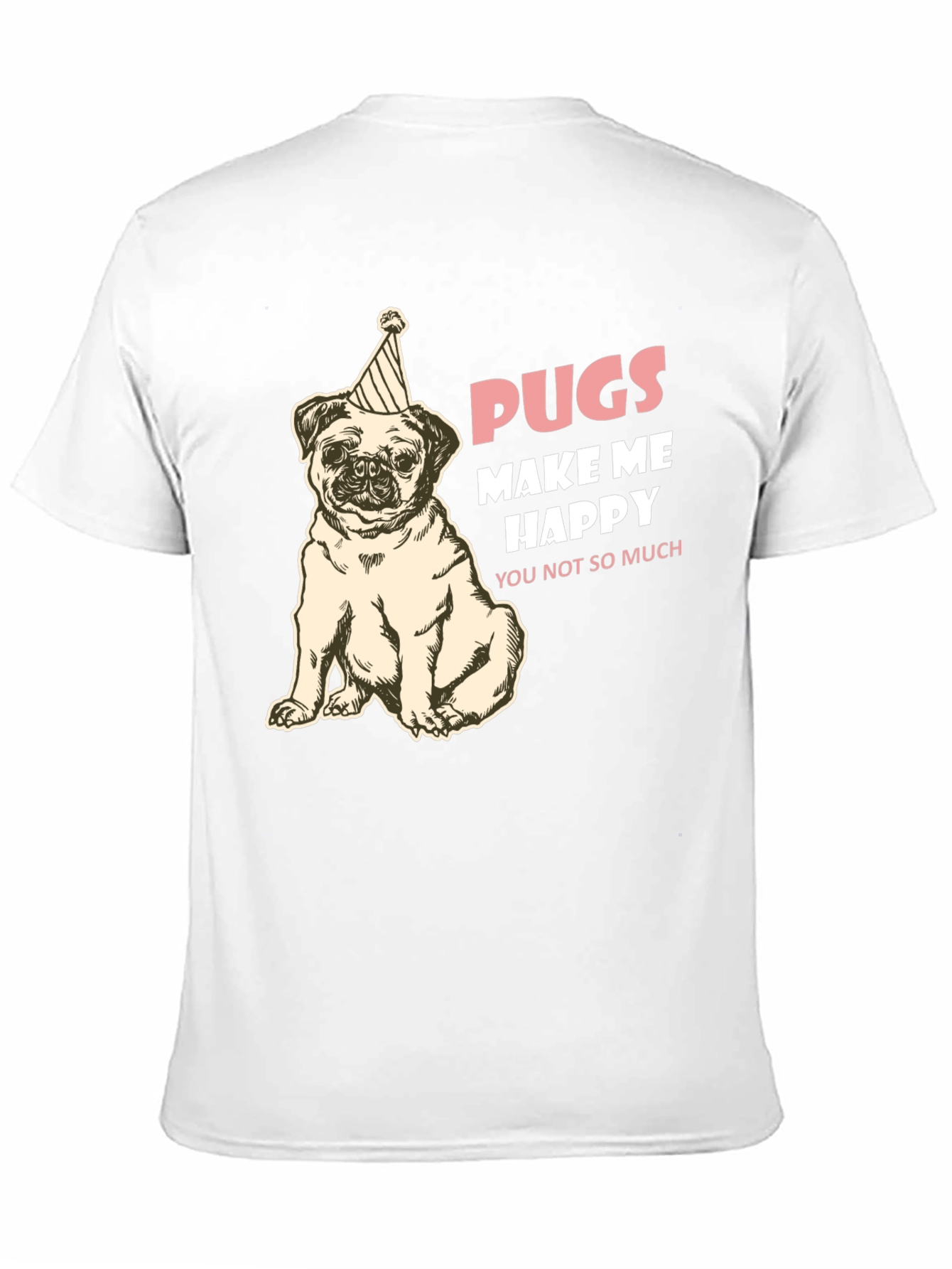Pugs Make Me Happy Graphic Tee