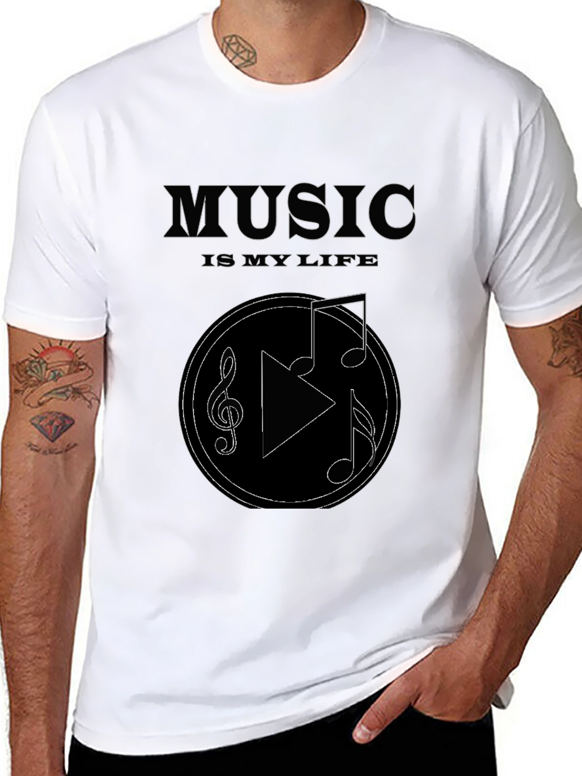 Music Is My Life Graphic T-Shirt