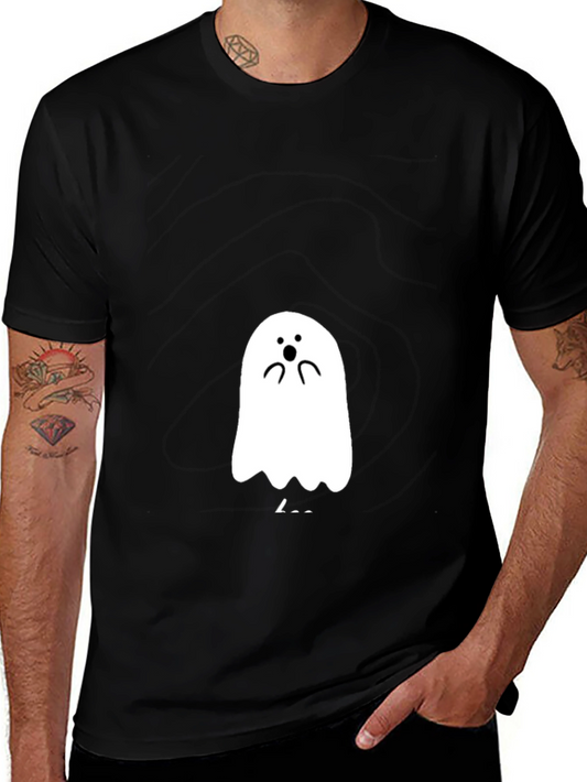 Cute Ghost Graphic Tee - Halloween Shirt