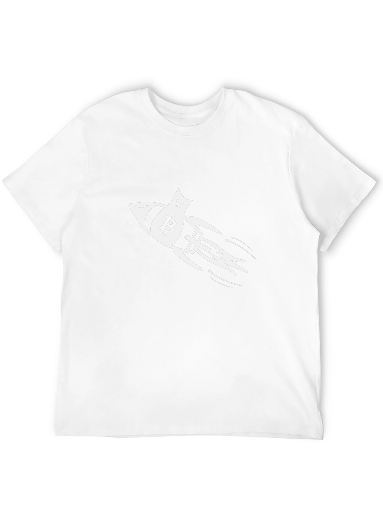 Bitcoin Rocket Cat T-Shirt - Crypto to the Moon!