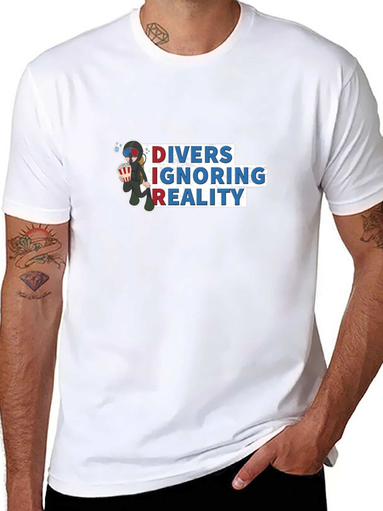 DIVERS IGNORING REALITY T-Shirt Black