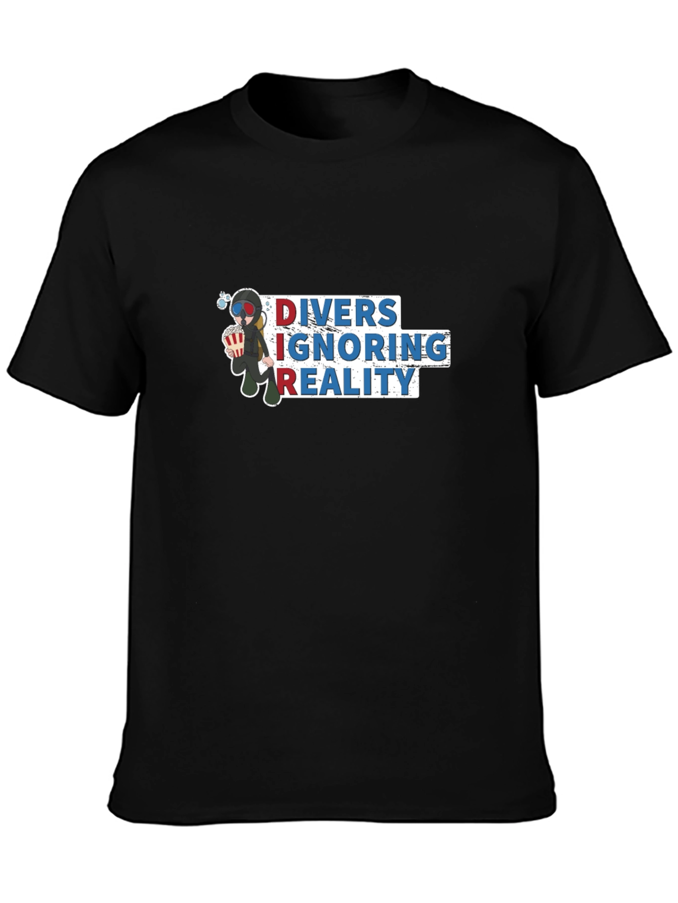 DIVERS IGNORING REALITY T-Shirt Black