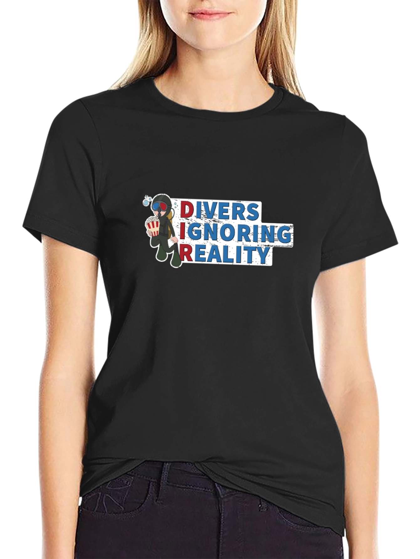 DIVERS IGNORING REALITY T-Shirt Black
