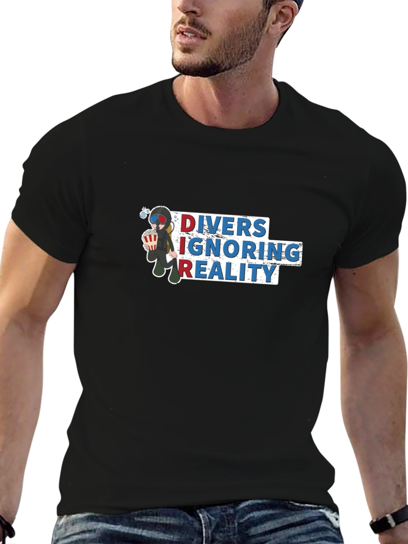 DIVERS IGNORING REALITY T-Shirt Black