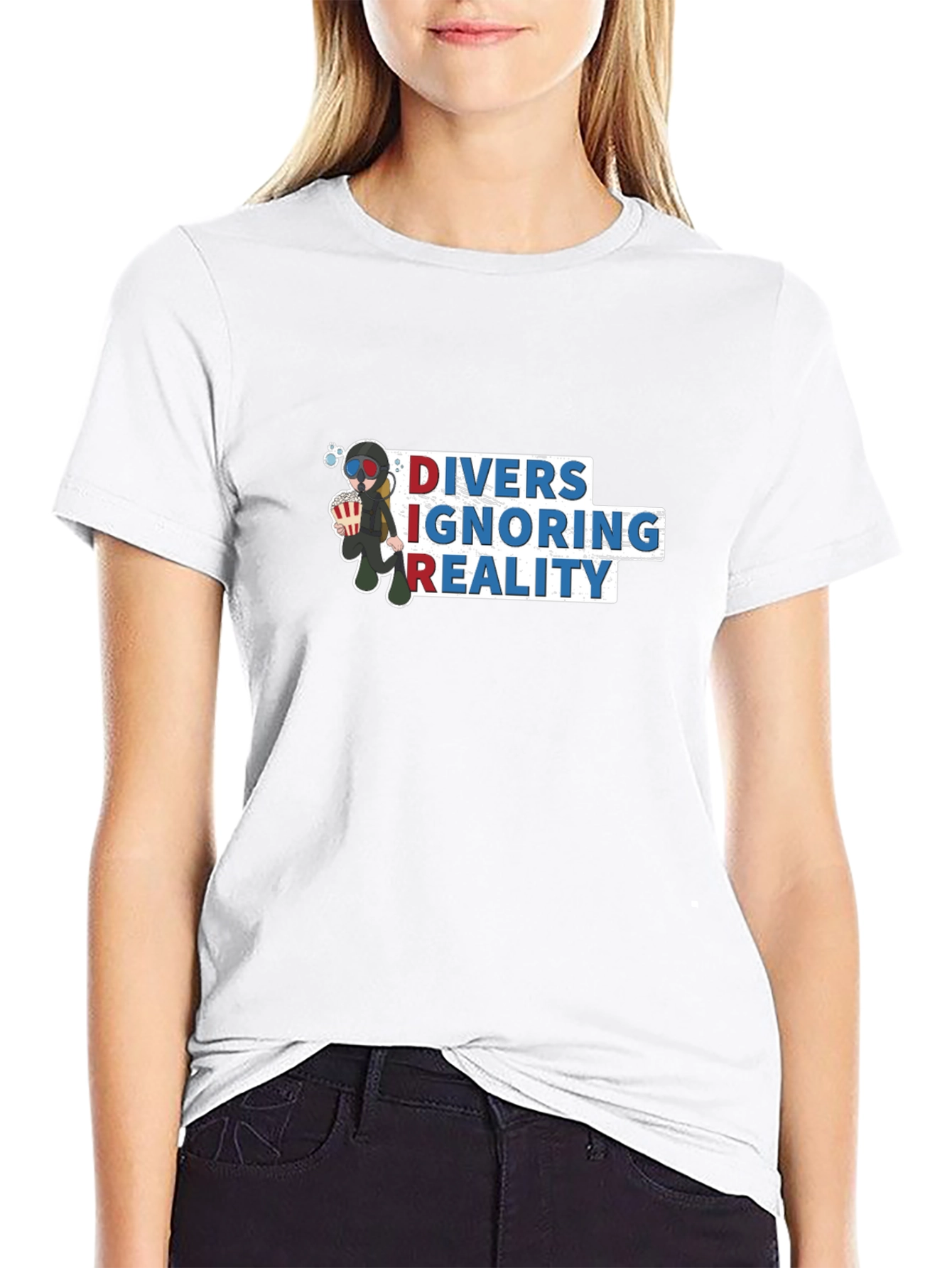 DIVERS IGNORING REALITY T-Shirt Black