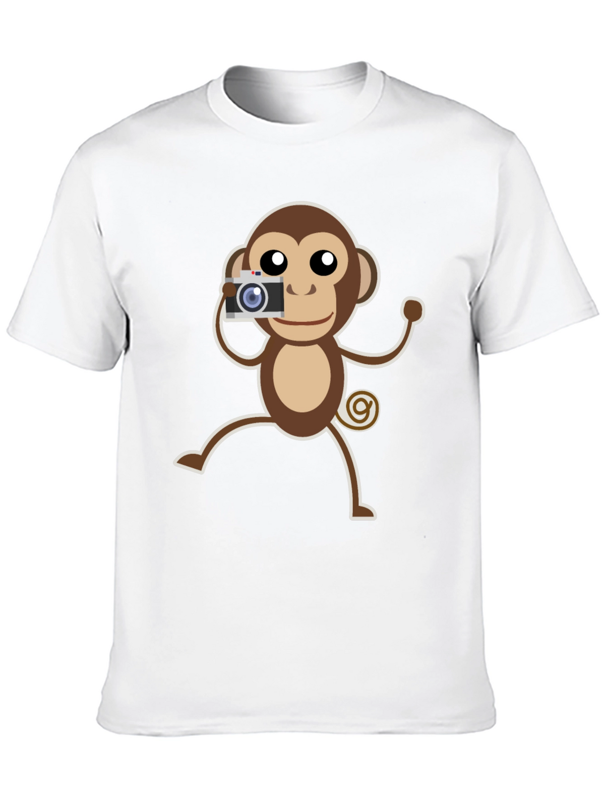 Monkey Photographer Graphic T-Shirt