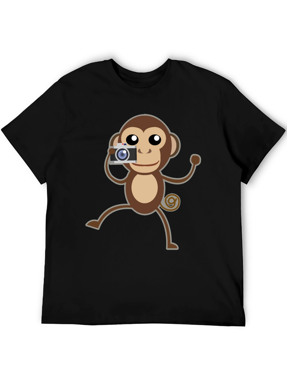 Monkey Photographer Graphic T-Shirt