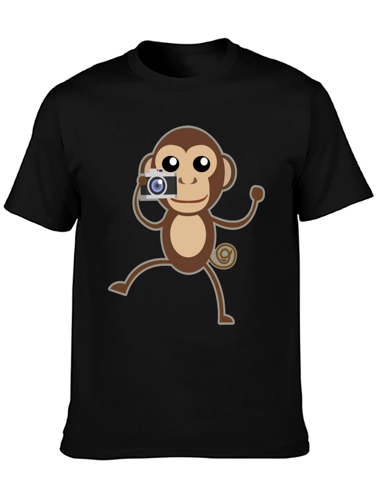 Monkey Photographer Graphic T-Shirt