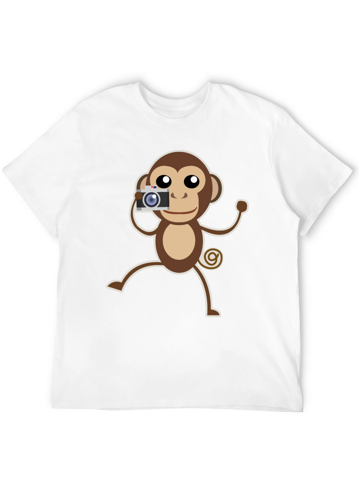 Monkey Photographer Graphic T-Shirt