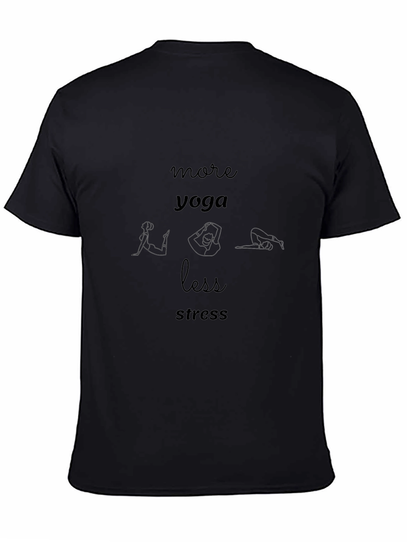 Yoga Graphic Tee - More Yoga Less Stress