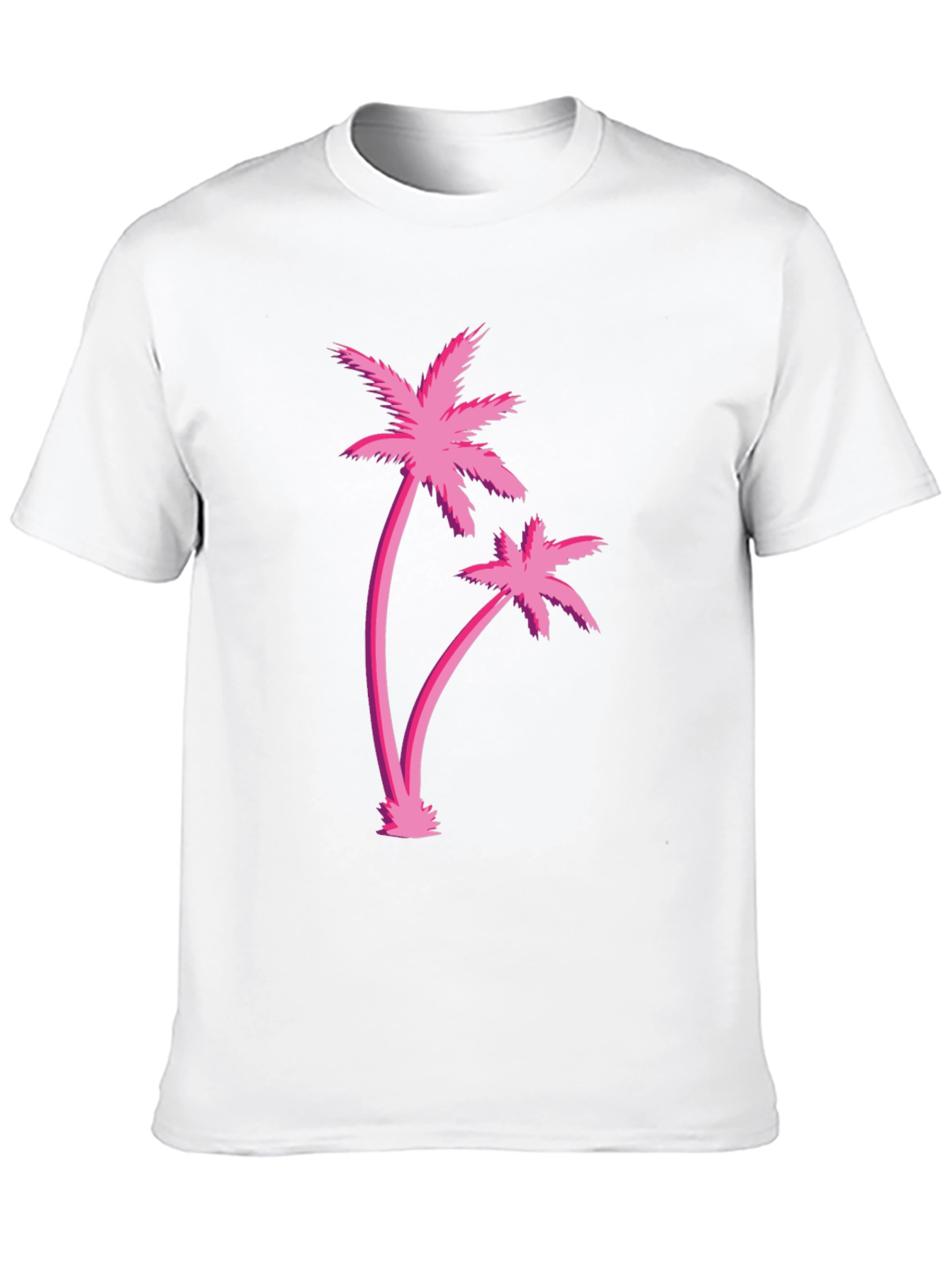 Retro Palm Tree Graphic Black T-Shirt