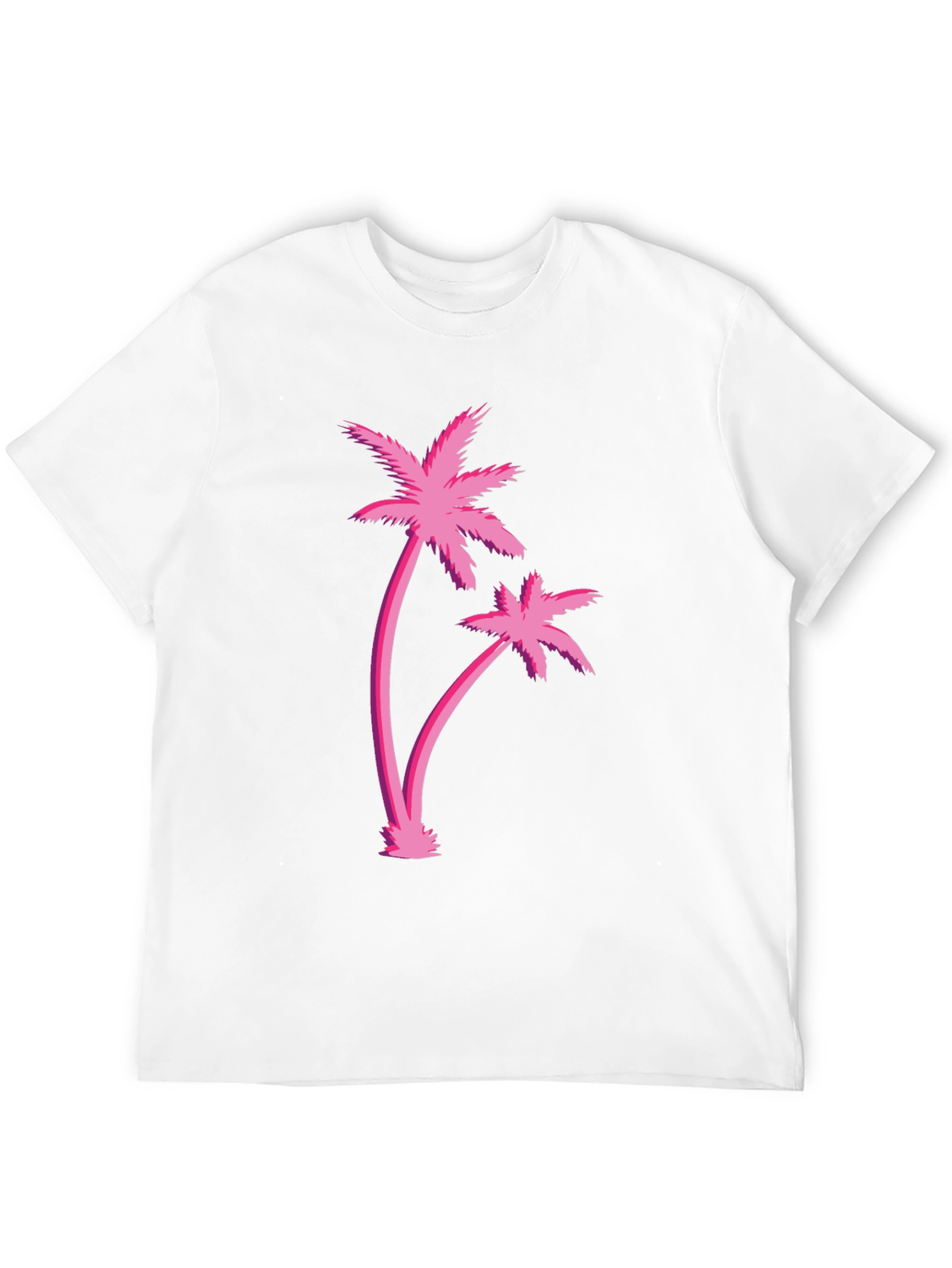 Retro Palm Tree Graphic Black T-Shirt