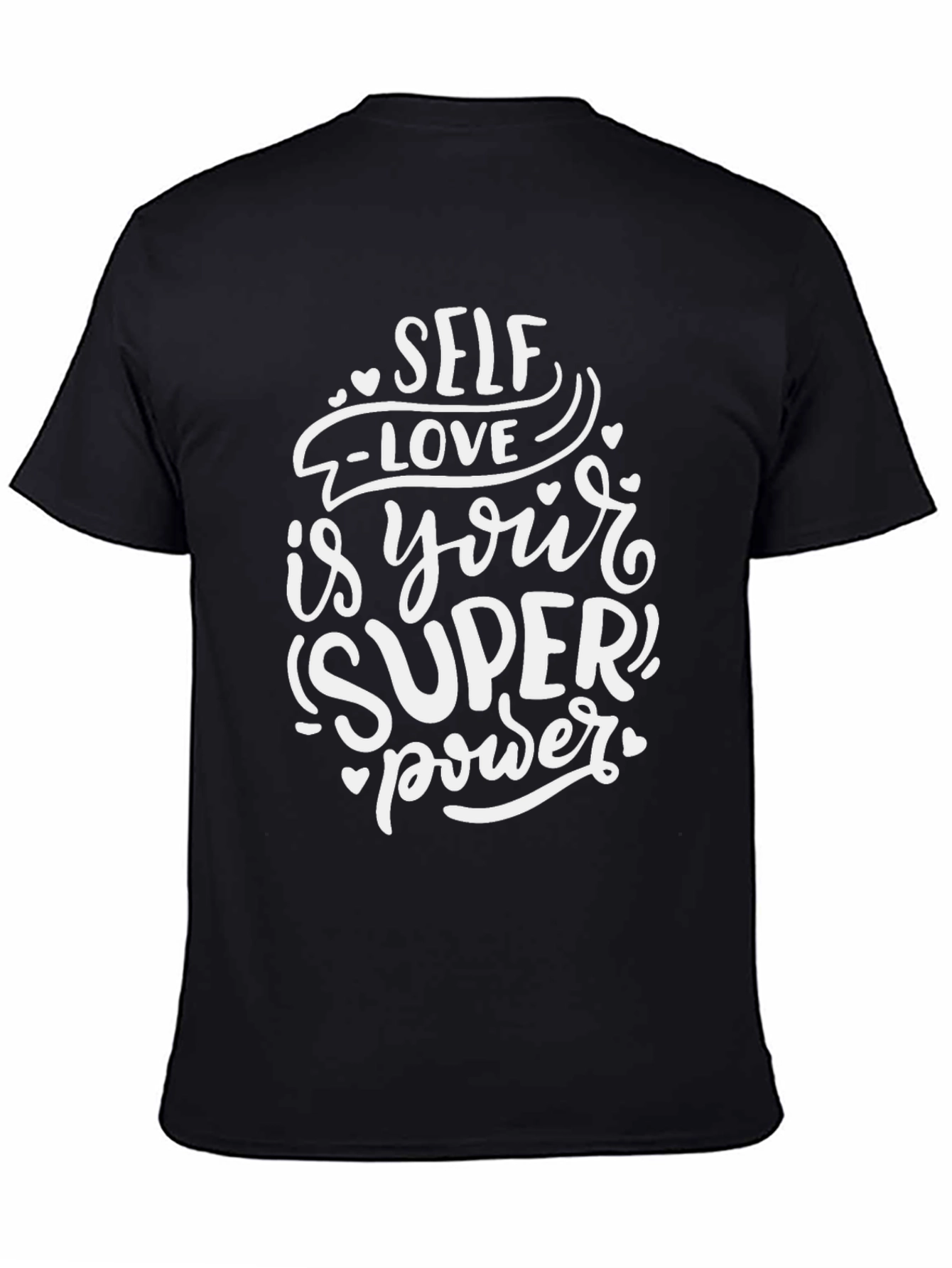 Self-Love Superpower Graphic Tee - Black T-Shirt