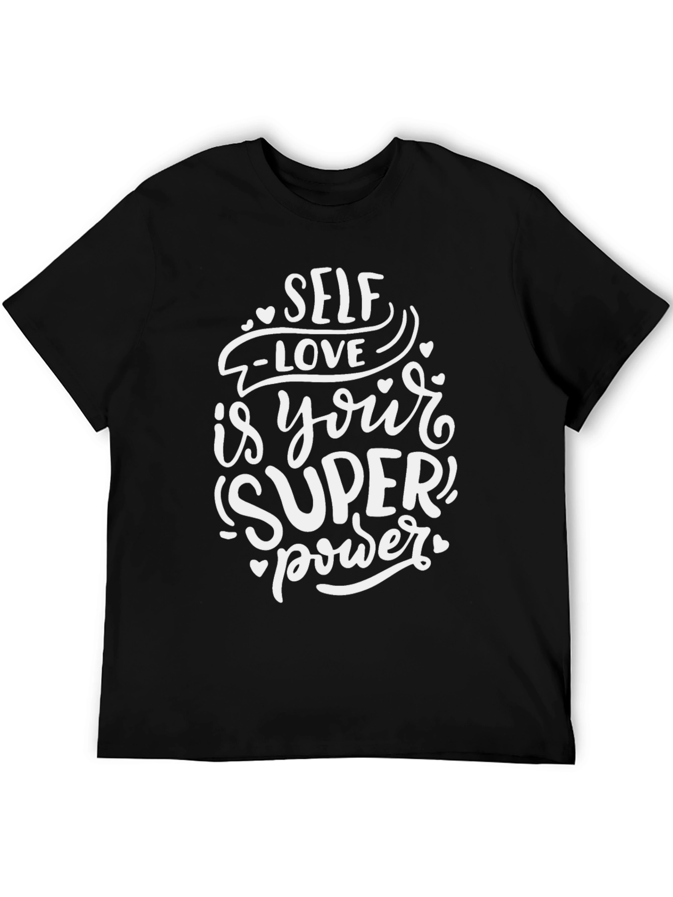 Self-Love Superpower Graphic Tee - Black T-Shirt