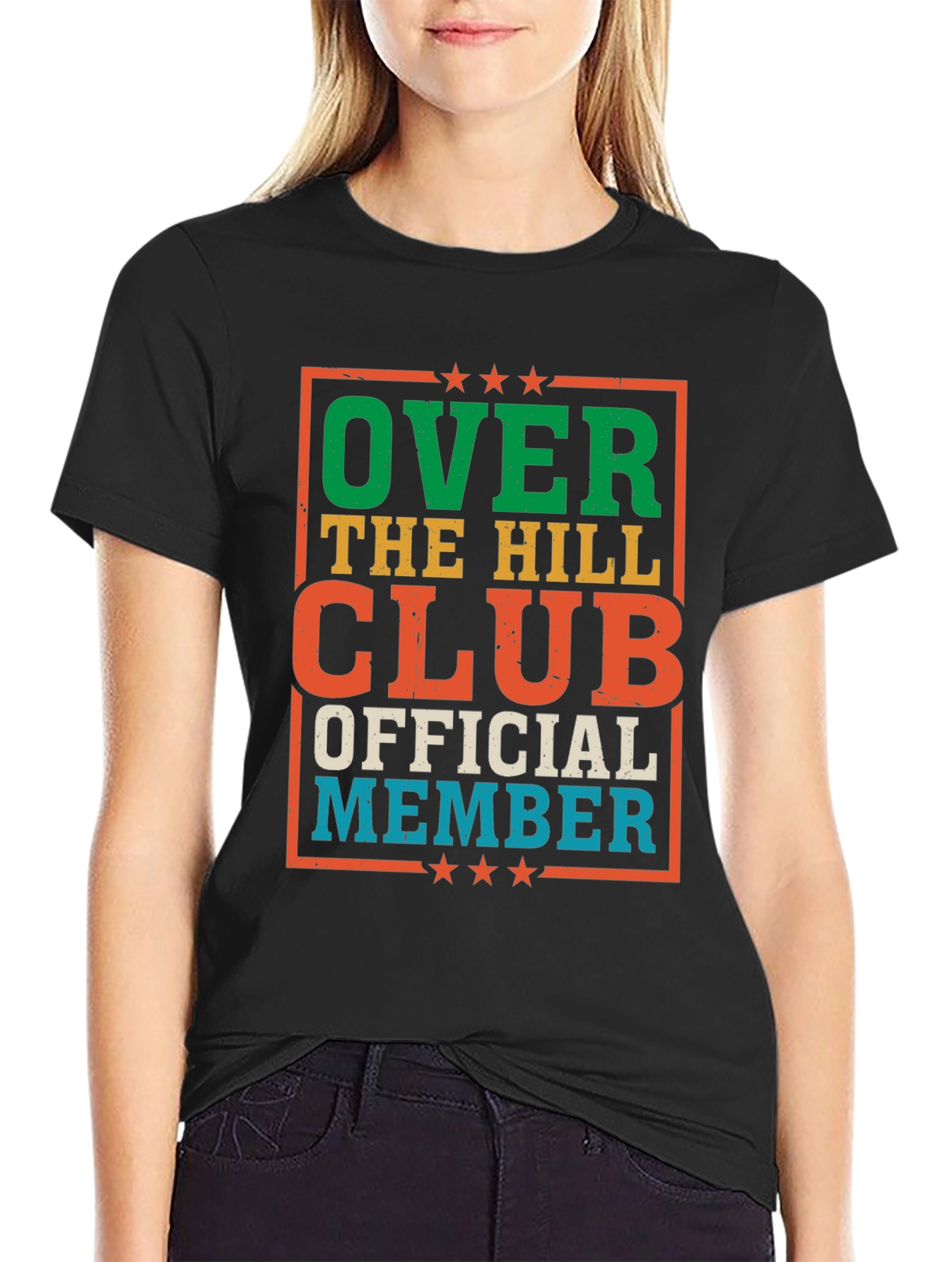 Over The Hill Club Official Member Graphic Tee